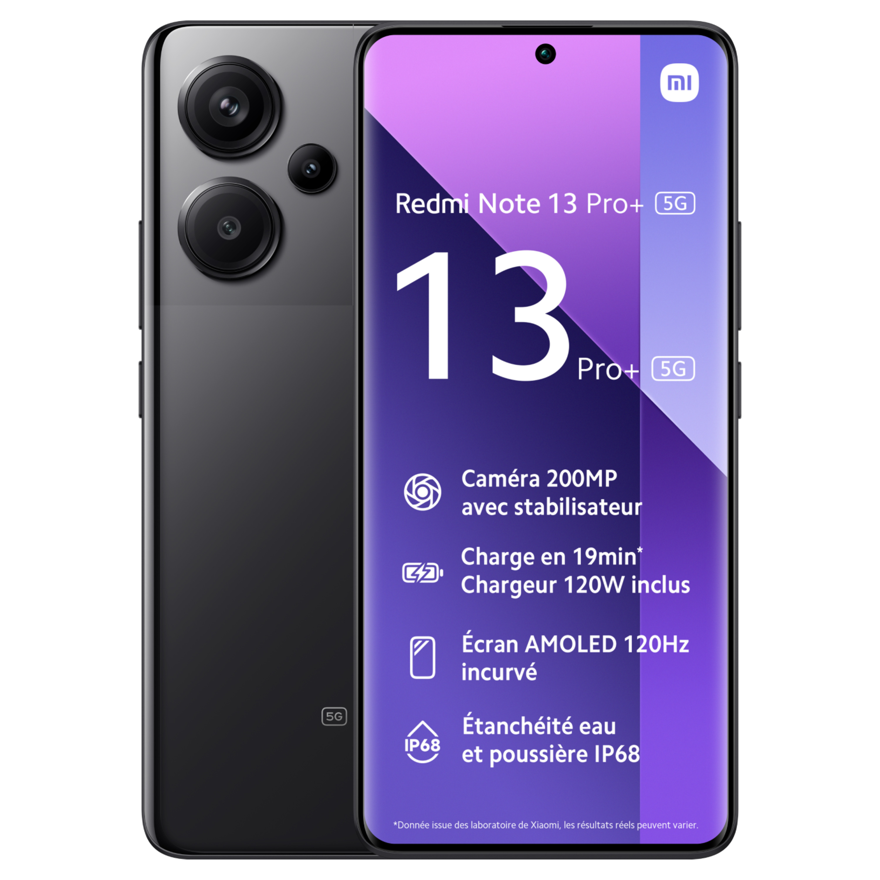 Voir la diapositive 2 : XIAOMI Redmi Note 13 Pro+ 256Go 5G - Noir
