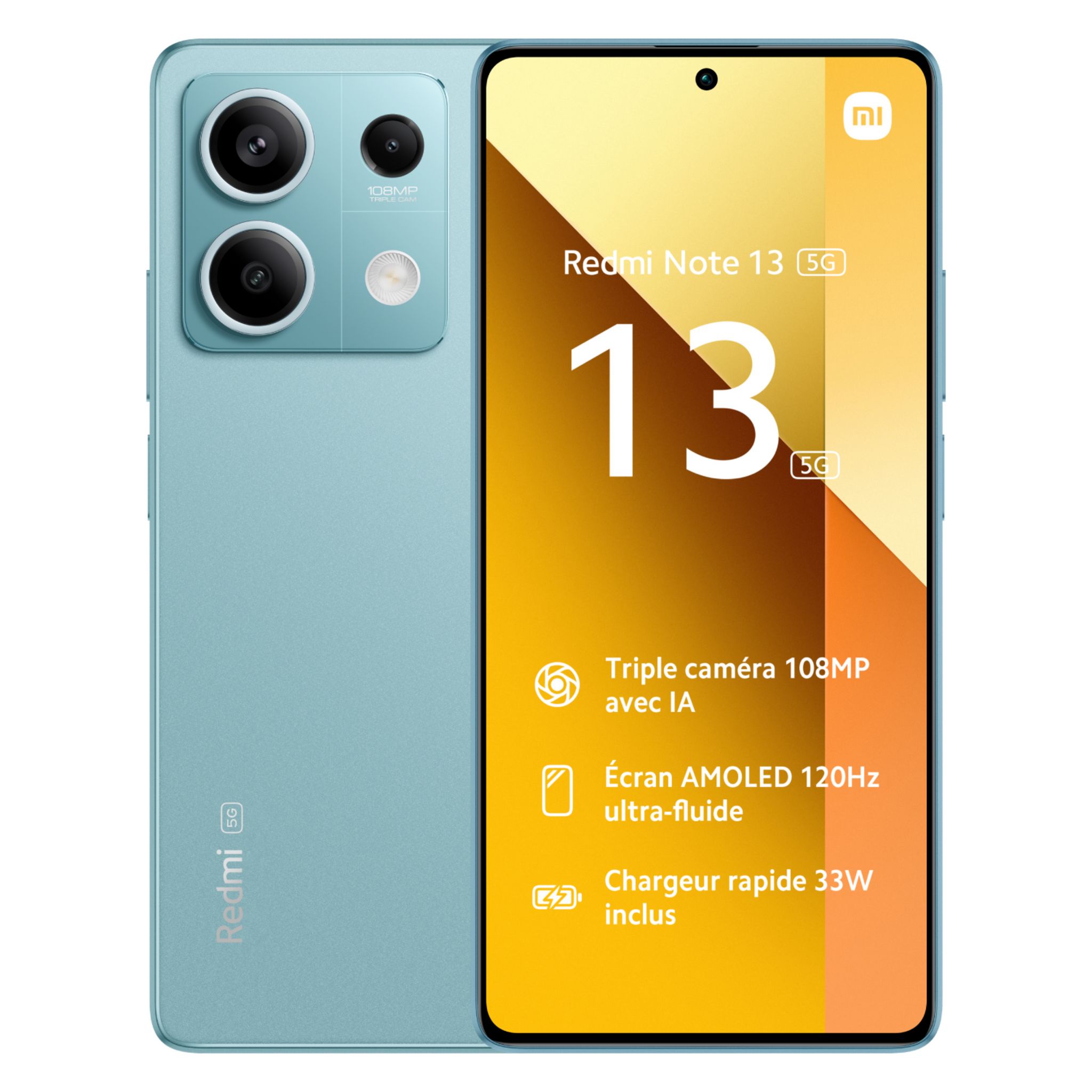 Voir la diapositive 2 : XIAOMI Redmi Note 13 256Go  5G - Bleu