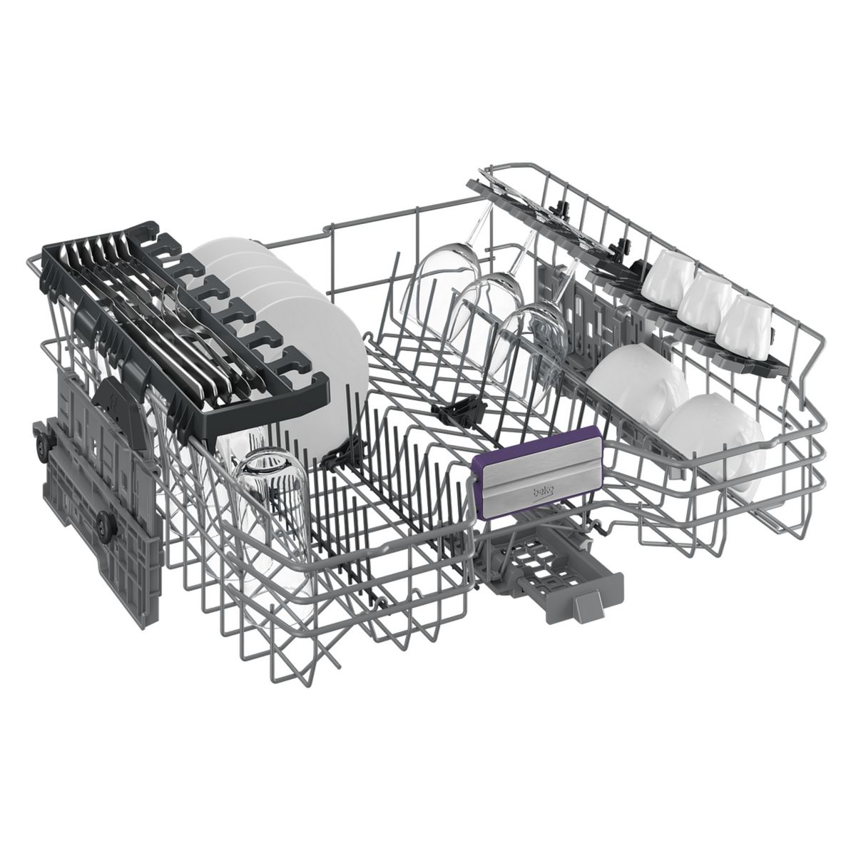 BEKO Lave vaisselle pose libre BDEN38441WA, 14 couverts, 60 cm, 44 dB, 8 programmes, C