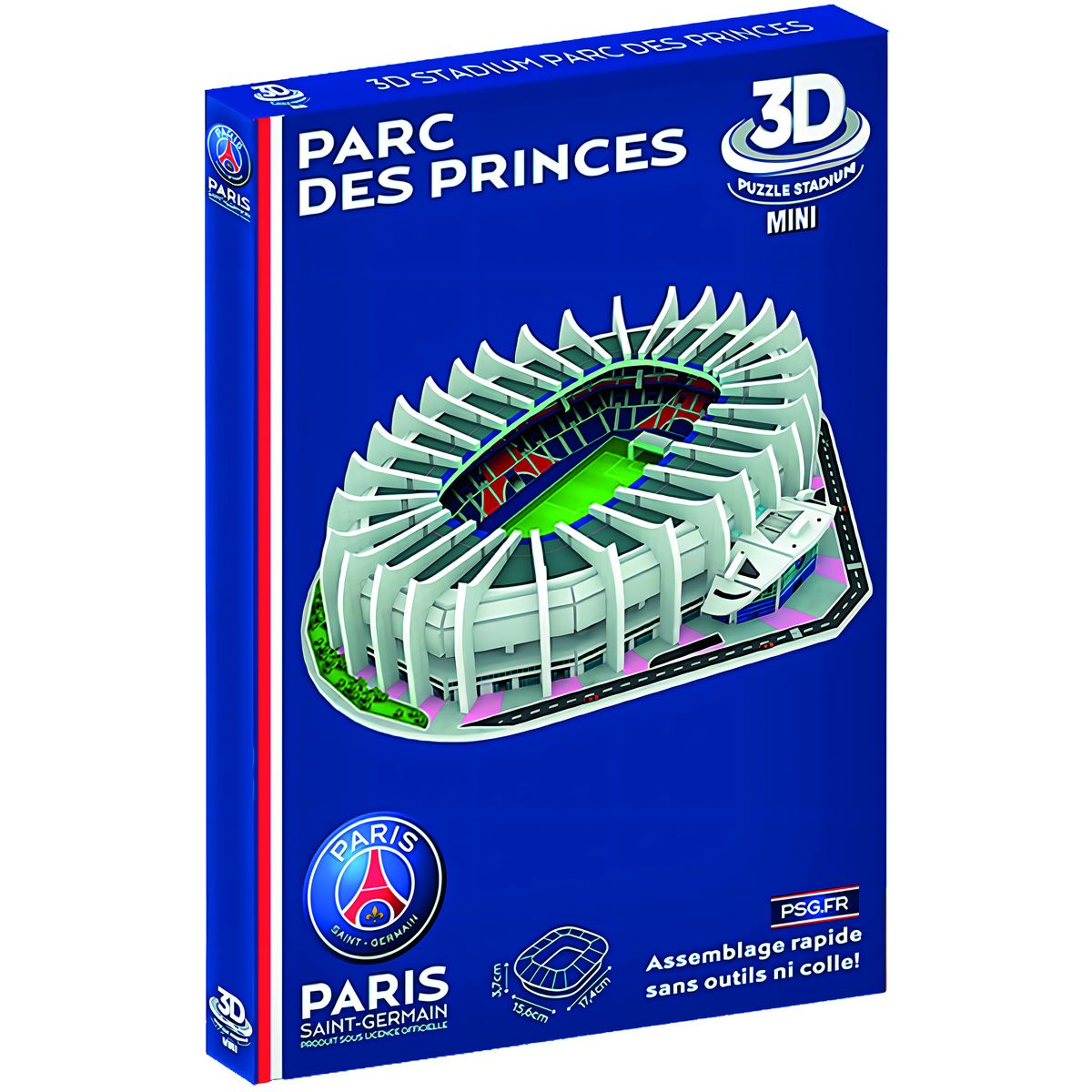 MEGABLEU Puzzle 52 pièces Mini Stade PSG 3D