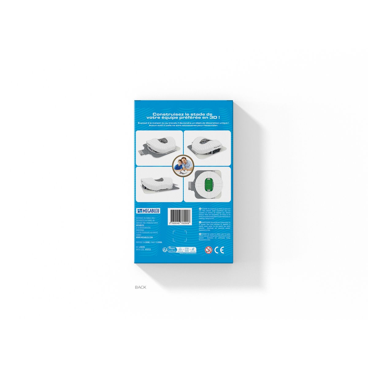 MEGABLEU Puzzle 3D mini Stade Vélodrome OM