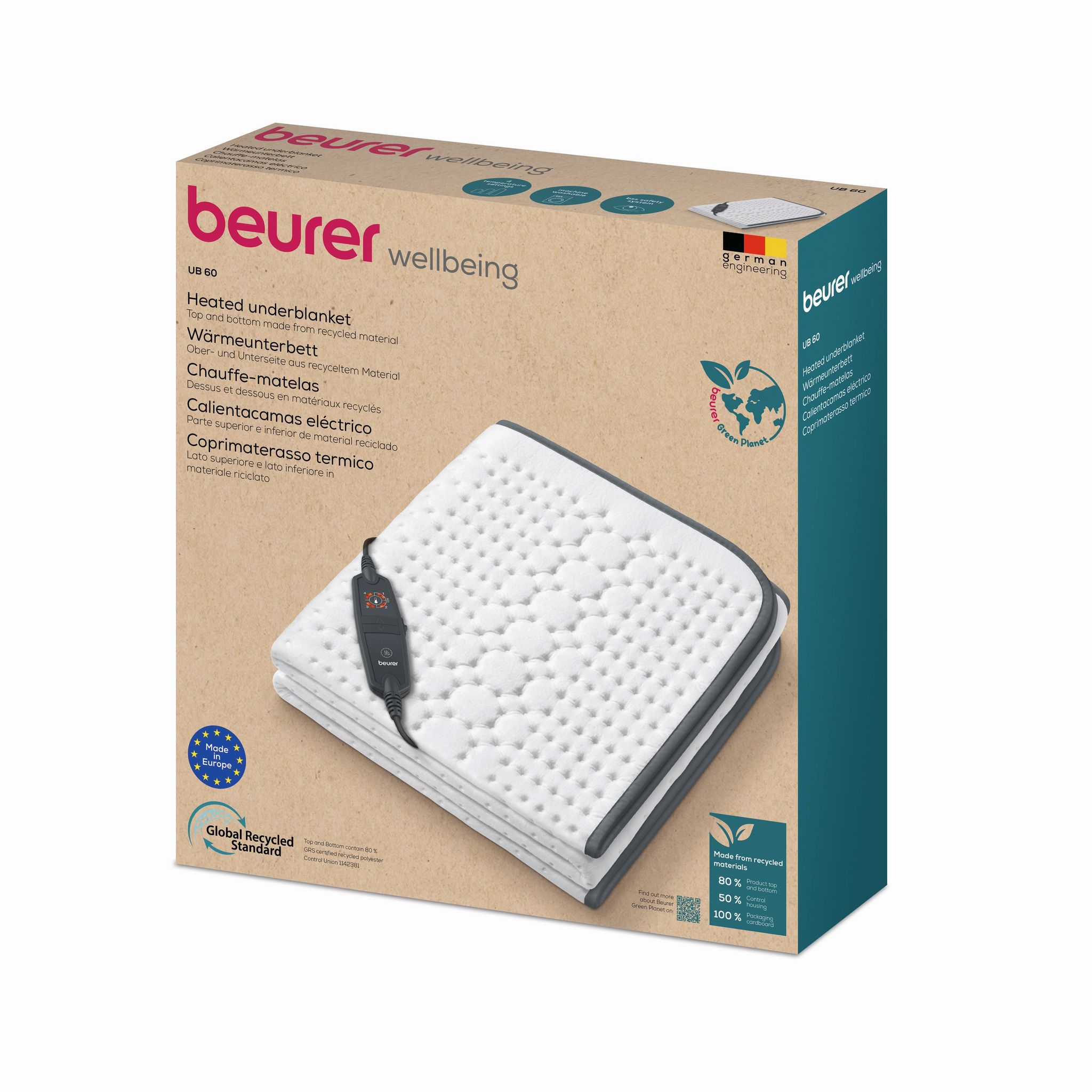 Voir la diapositive 3 : BEURER Chauffe-matelas UB 60 - Blanc