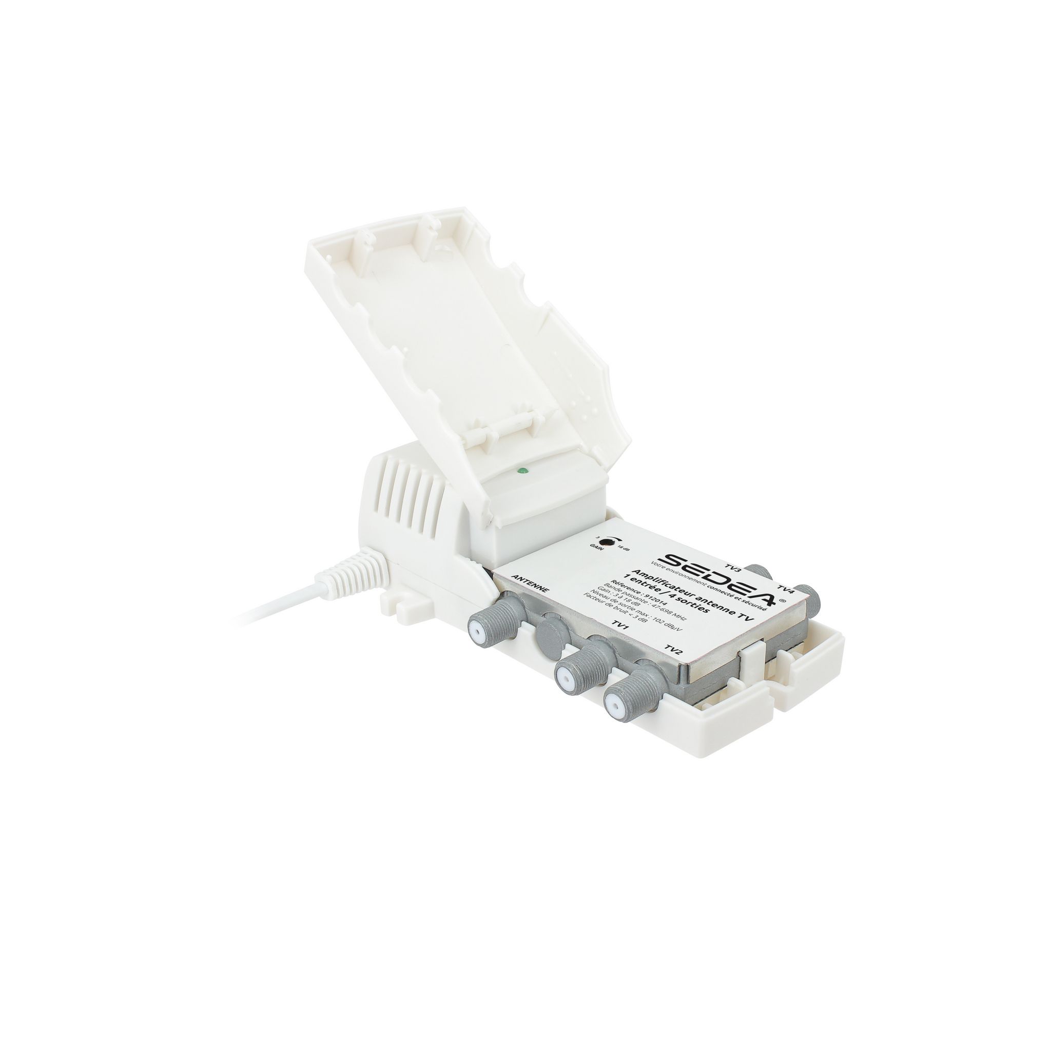 SEDEA Amplificateur TV intérieur 1 entrée/4 sorties - 28 dB pas cher ...