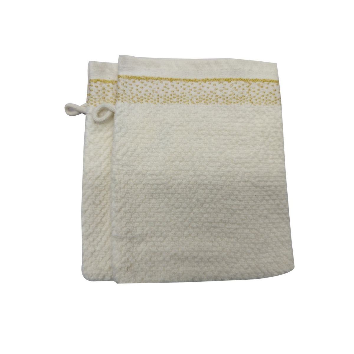 ACTUEL Lot de 2 Gants de Toilette Uni 0 Twist 500g