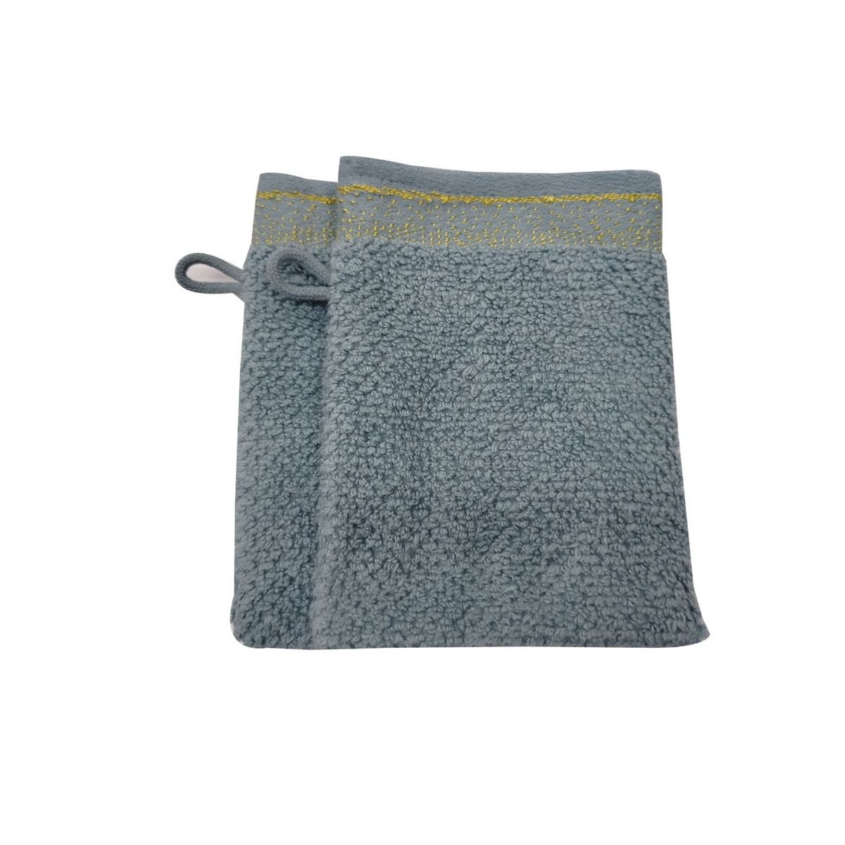 ACTUEL Lot de 2 Gants de Toilette Uni 0 Twist 500g