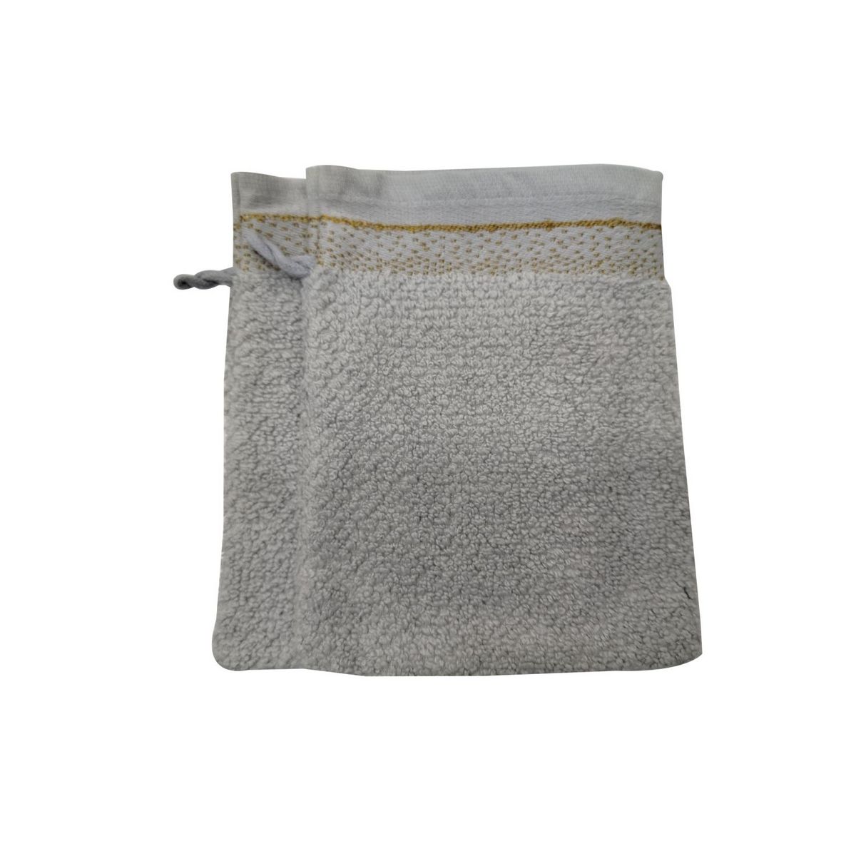 ACTUEL Lot de 2 Gants de Toilette Uni 0 Twist 500g