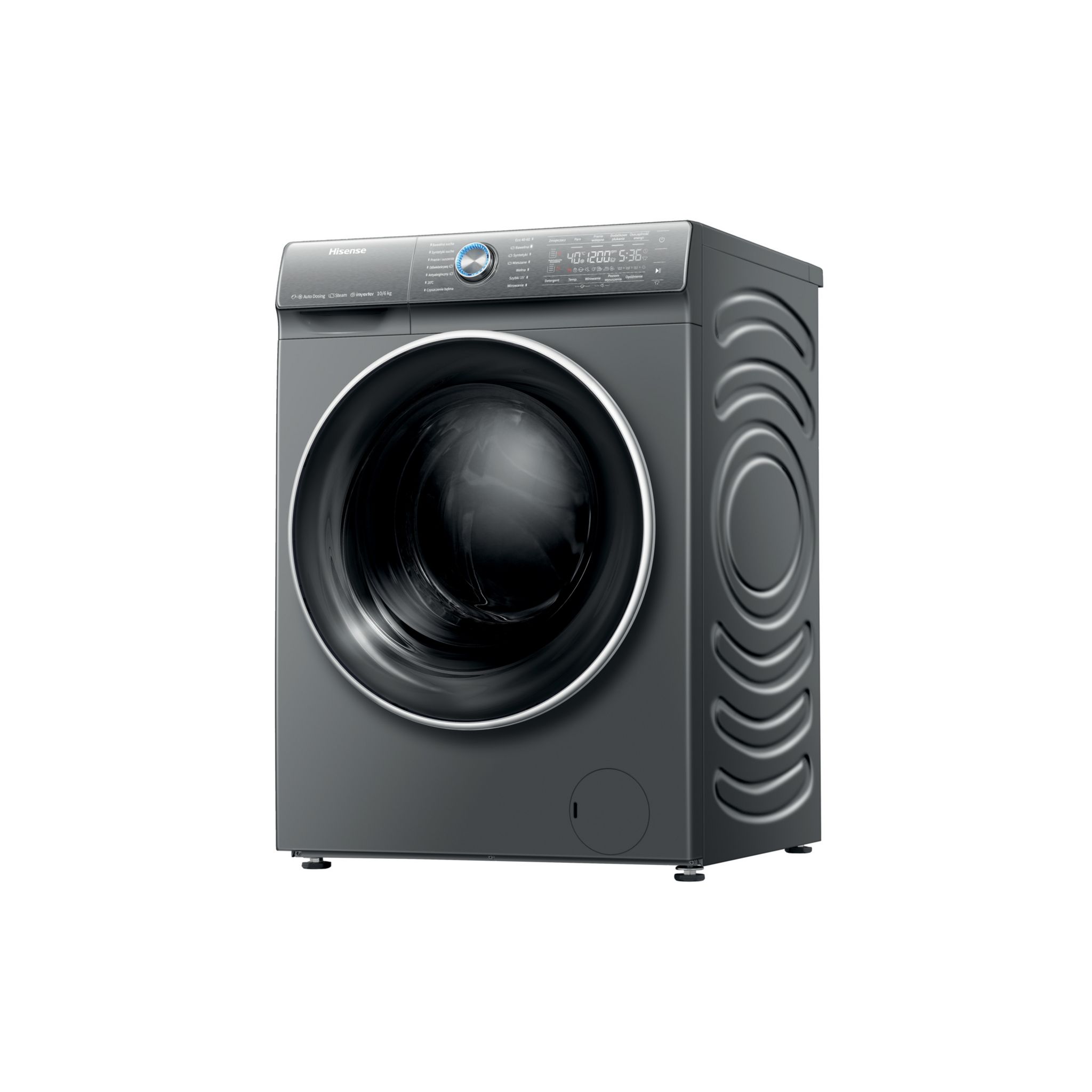 Voir la diapositive 3 : HISENSE Lave linge séchant hublot WD1014QRAWT, 10 kg de lavage, 6 kg de séchage, 1400 T/min, A