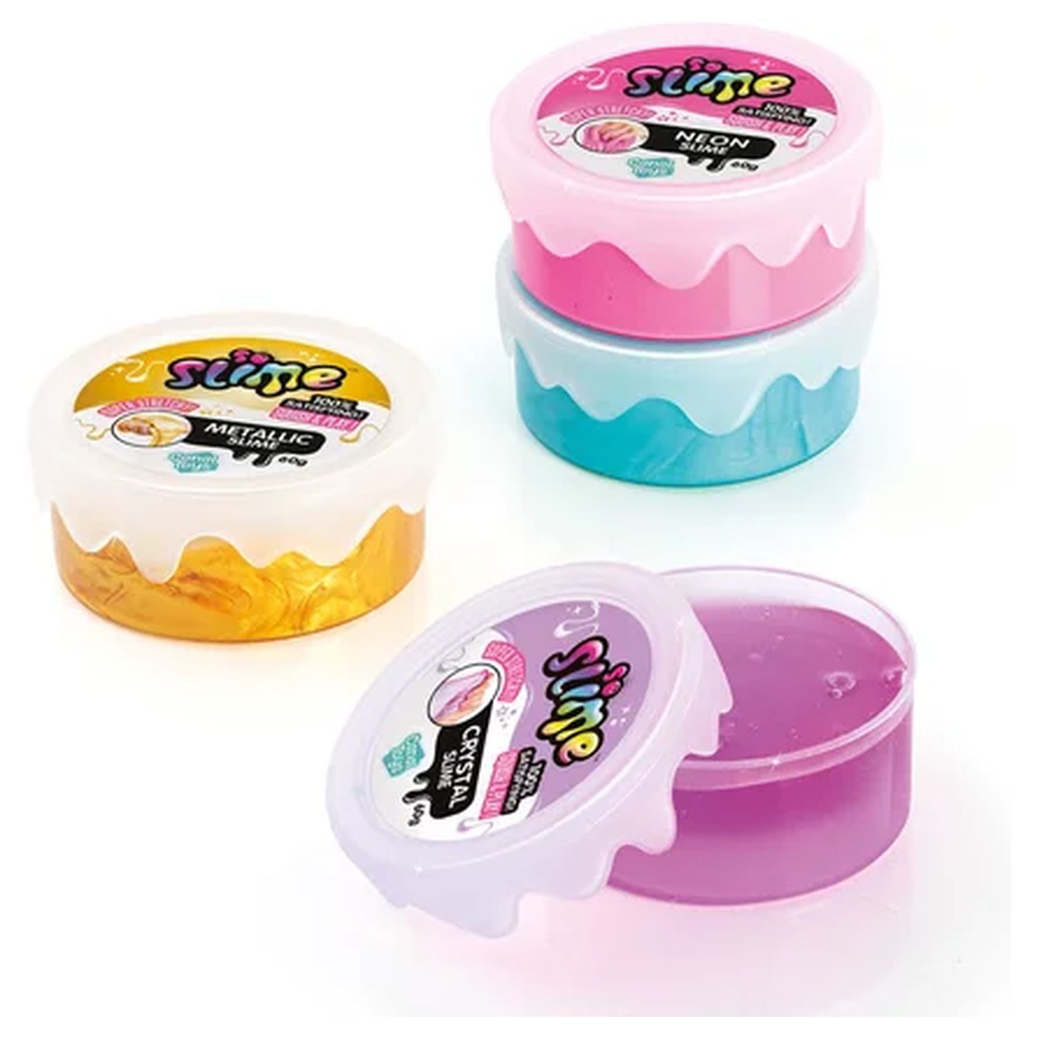 Voir la diapositive 2 : CANAL TOYS Pots à collectionner de Slime