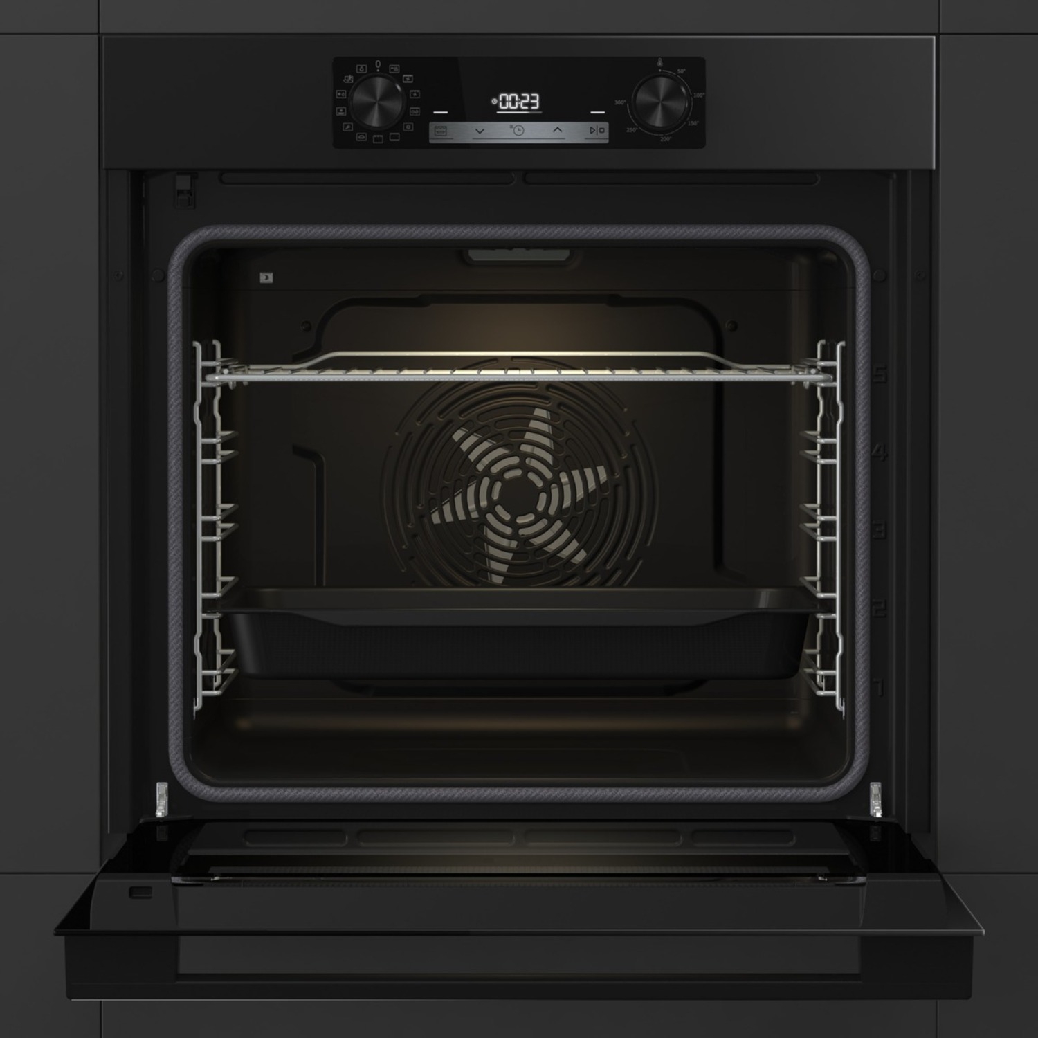 Voir la diapositive 4 : HISENSE Four encastrable BI64211EPB, 77 L, Multifonction, Chaleur pulsée, Pyrolyse, A+