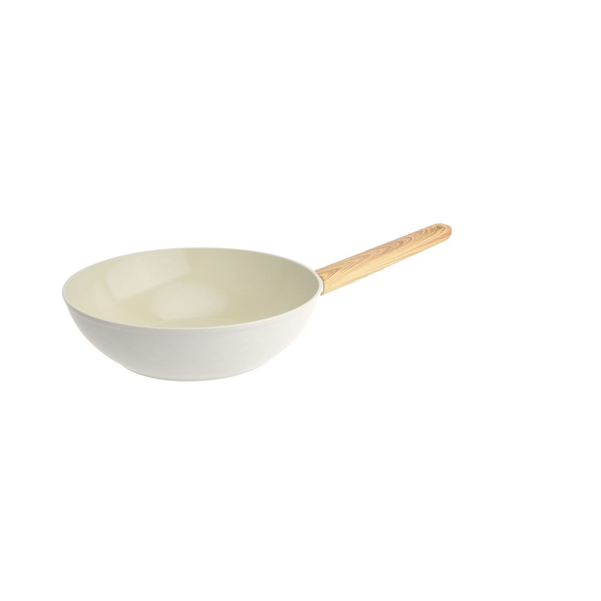 ACTUEL Wok 28cm céramique manche effet bois tous feux dont induction