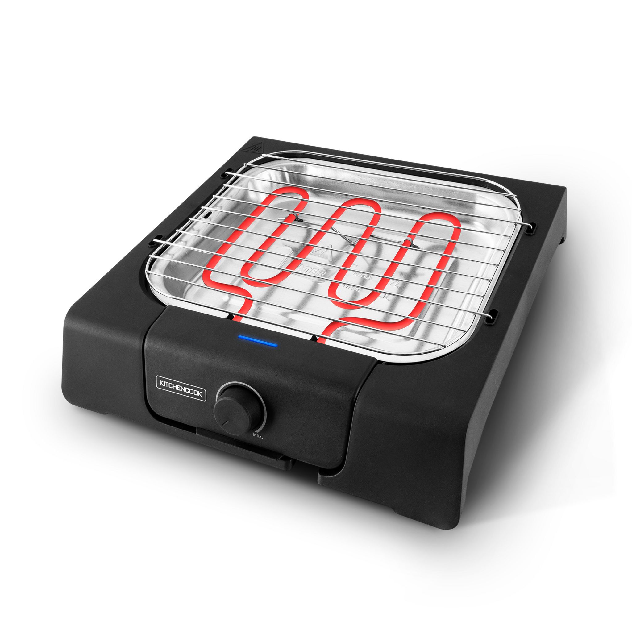 Voir la diapositive 3 : KITCHENCOOK Barbecue de table BBSQUARE - Noir