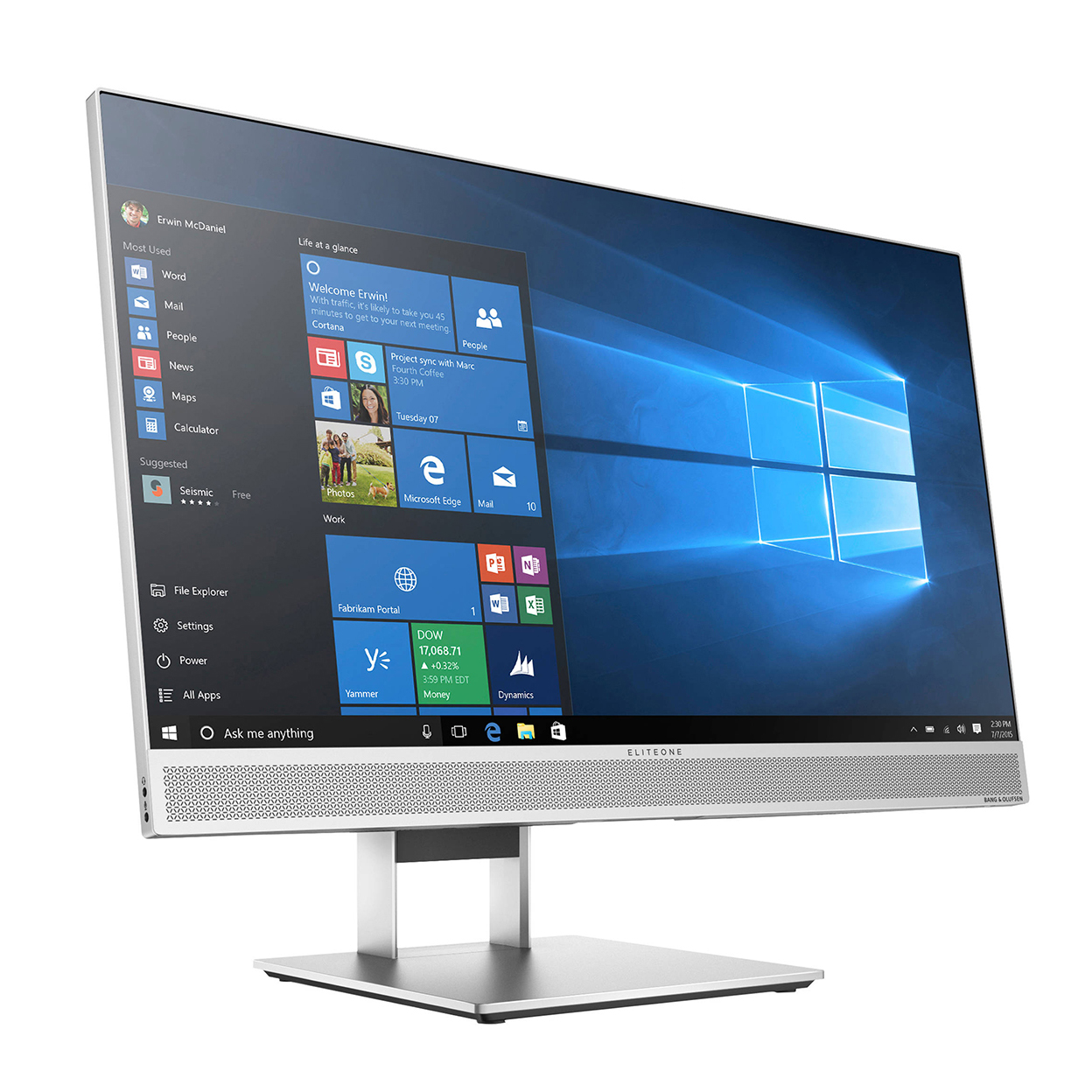 Voir la diapositive 2 : HP Ordinateur tout-en-un reconditionné ELITEO 800 G4 Grade B