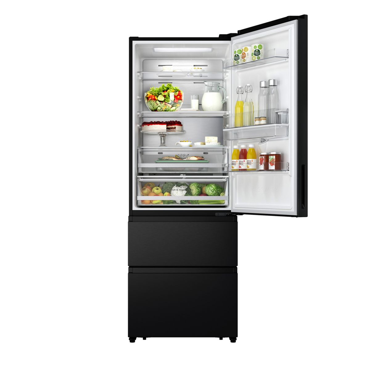 HISENSE Réfrigérateur américain RT641N4WFE1, 439 L, Froid ventilé No Frost, E