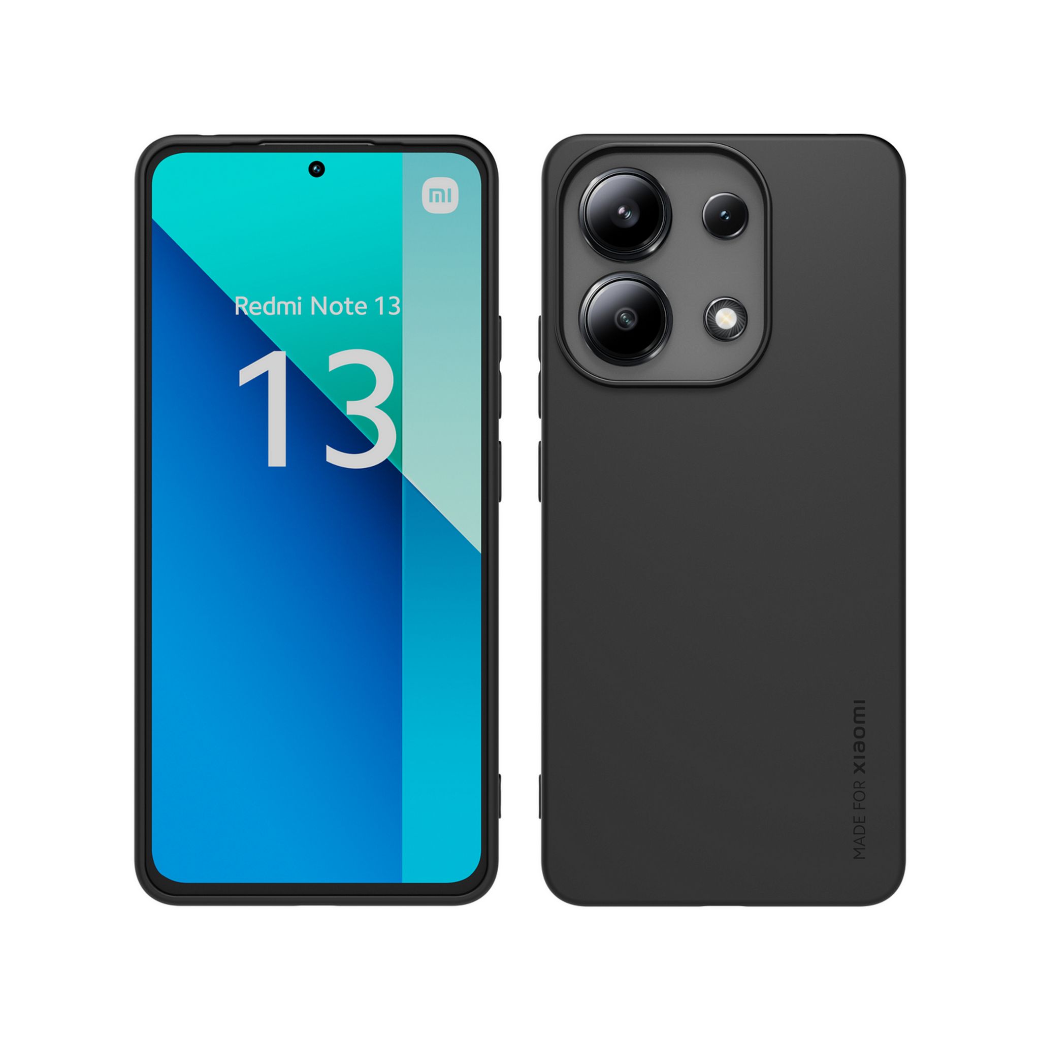 Voir la diapositive 5 : XIAOMI Coque arrière semi-rigide & Protège-écran en verre trempé pour REDMI note 13