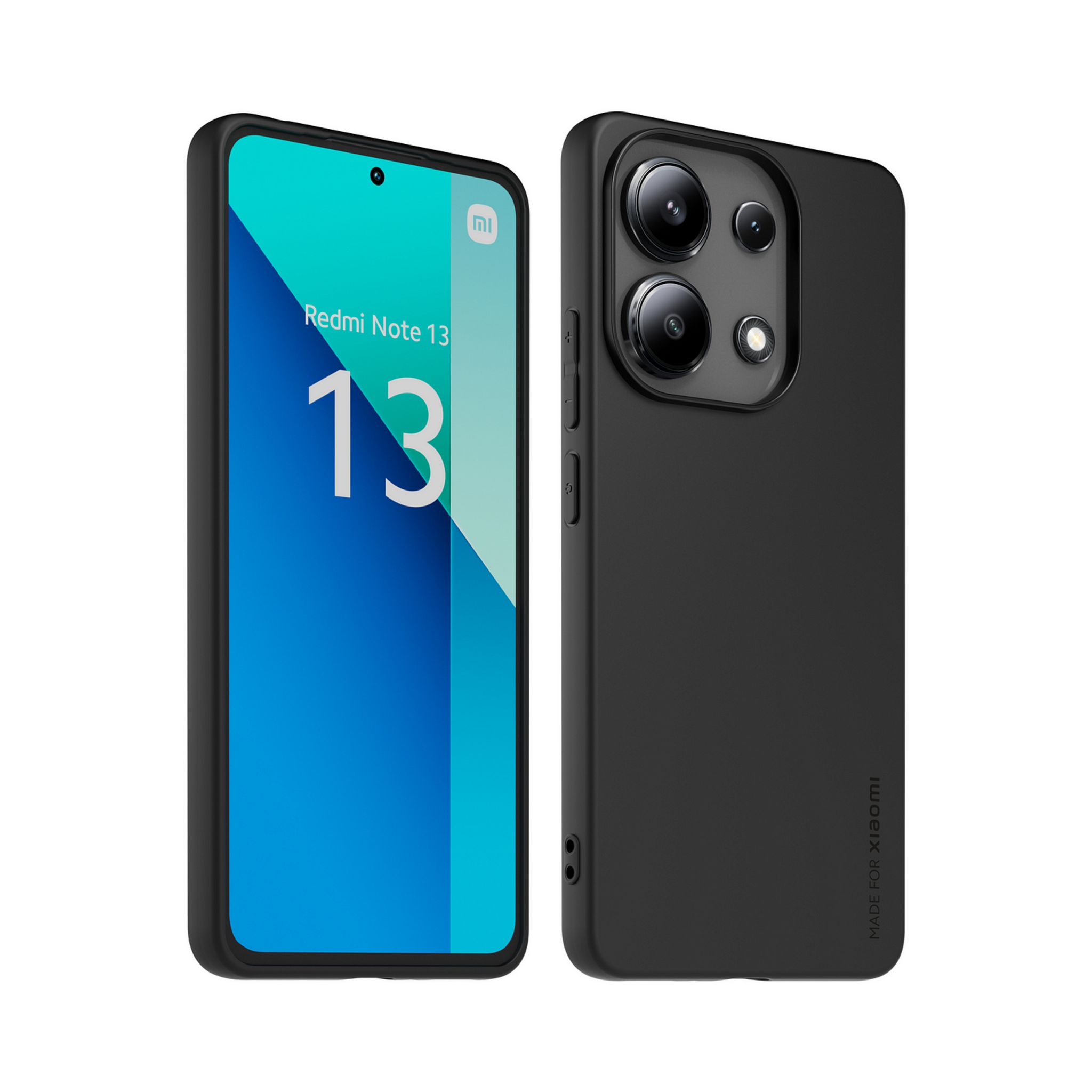 Voir la diapositive 6 : XIAOMI Coque arrière semi-rigide & Protège-écran en verre trempé pour REDMI note 13