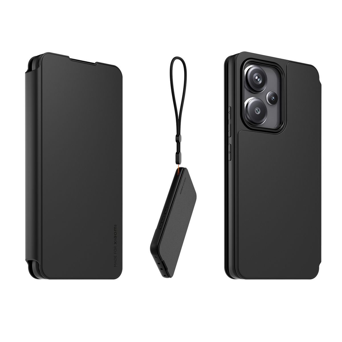 XIAOMI Etui folio avec dragonne amovible pour Redmi Note 13 Pro+ 5G