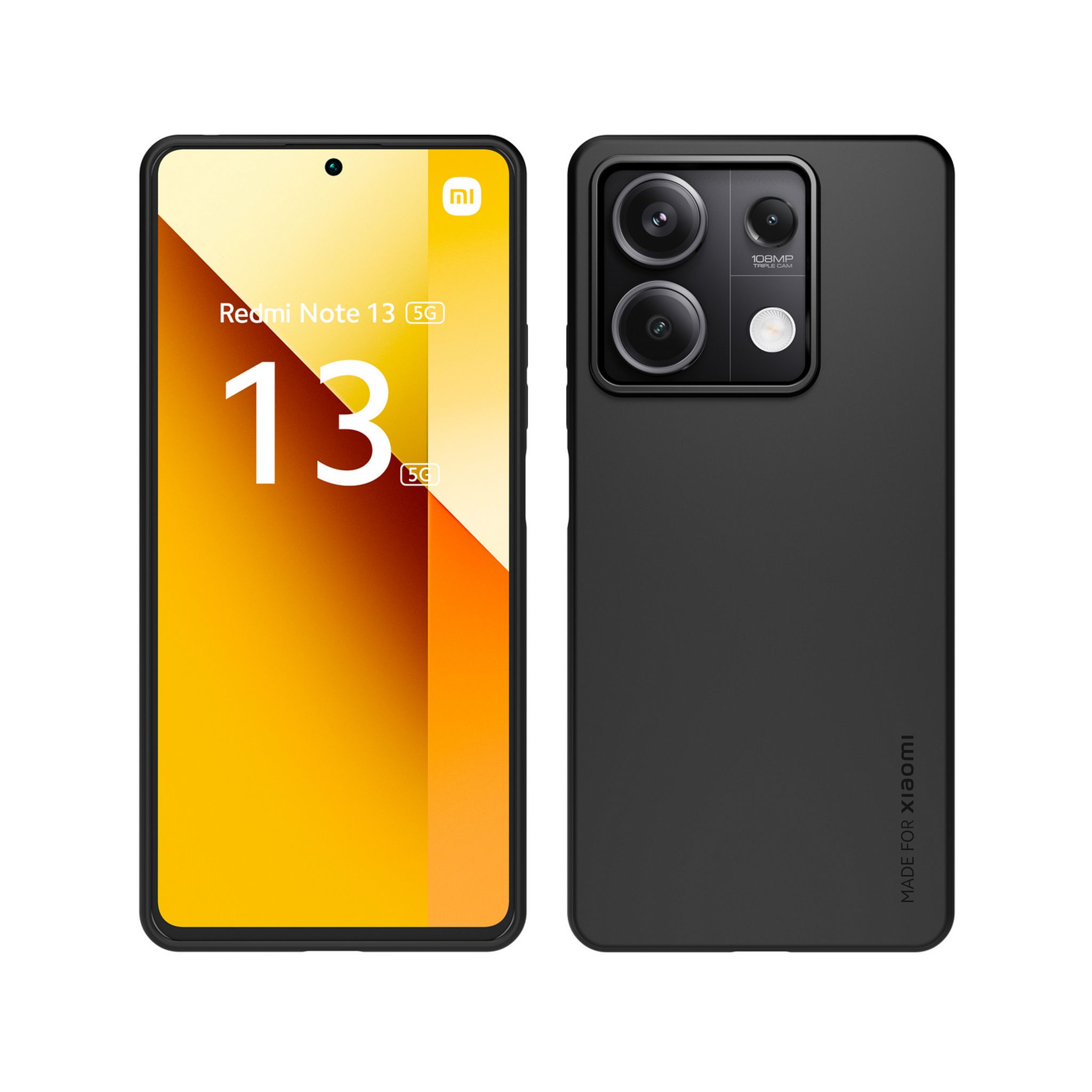 Voir la diapositive 5 : XIAOMI Coque arrière semi-rigide & Protège-écran en verre trempé pour Redmi Note 13 5G