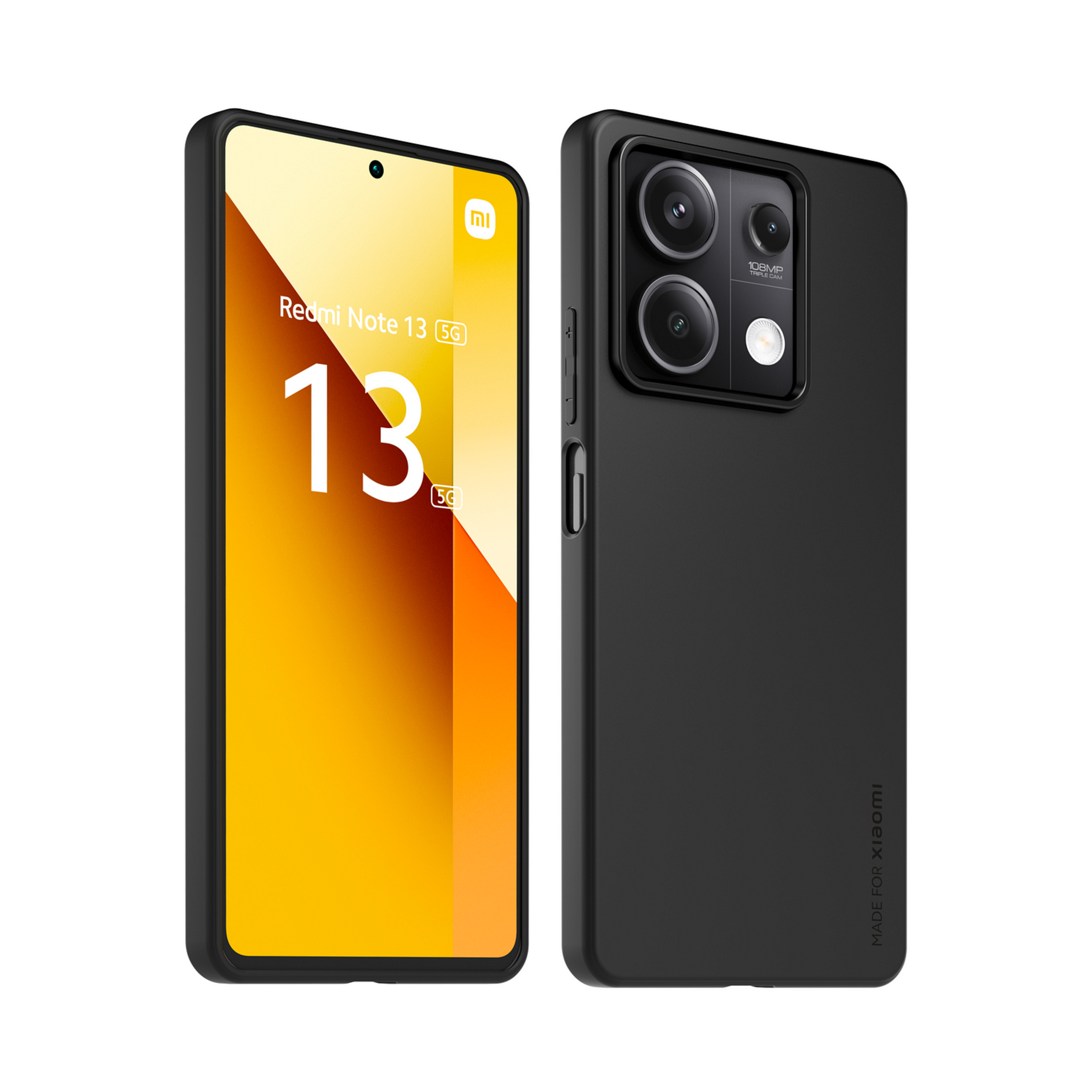 Voir la diapositive 6 : XIAOMI Coque arrière semi-rigide & Protège-écran en verre trempé pour Redmi Note 13 5G
