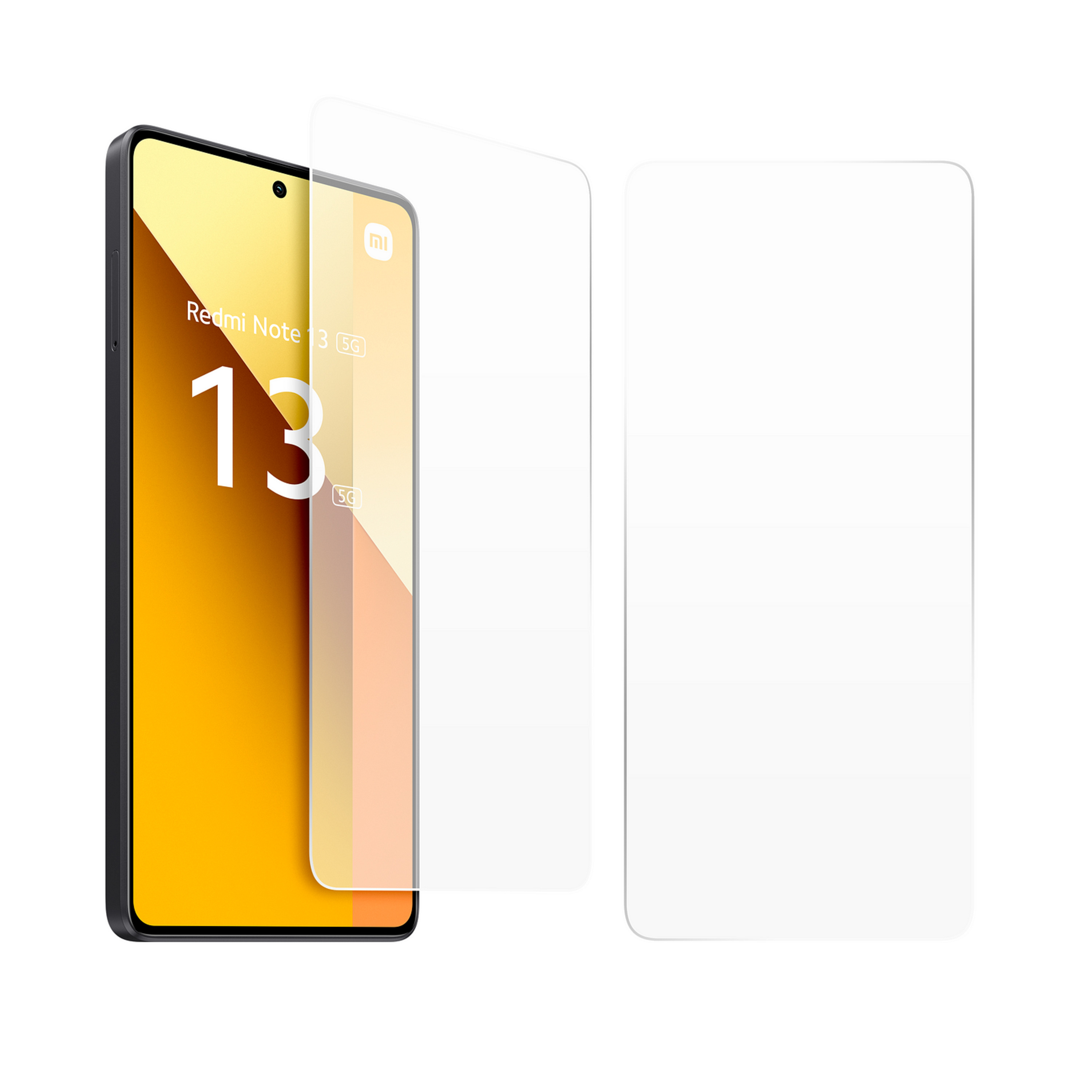 Voir la diapositive 8 : XIAOMI Coque arrière semi-rigide & Protège-écran en verre trempé pour Redmi Note 13 5G