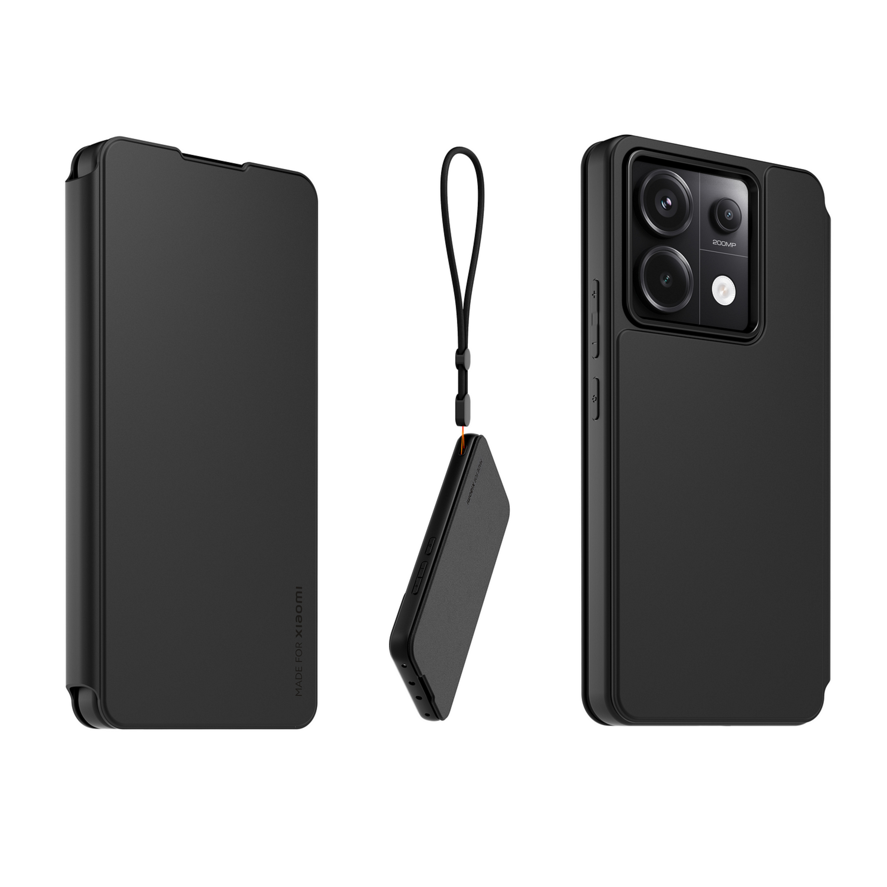 Voir la diapositive 3 : XIAOMI Etui folio avec dragonne amovible pour Redmi Note 13 Pro 5G