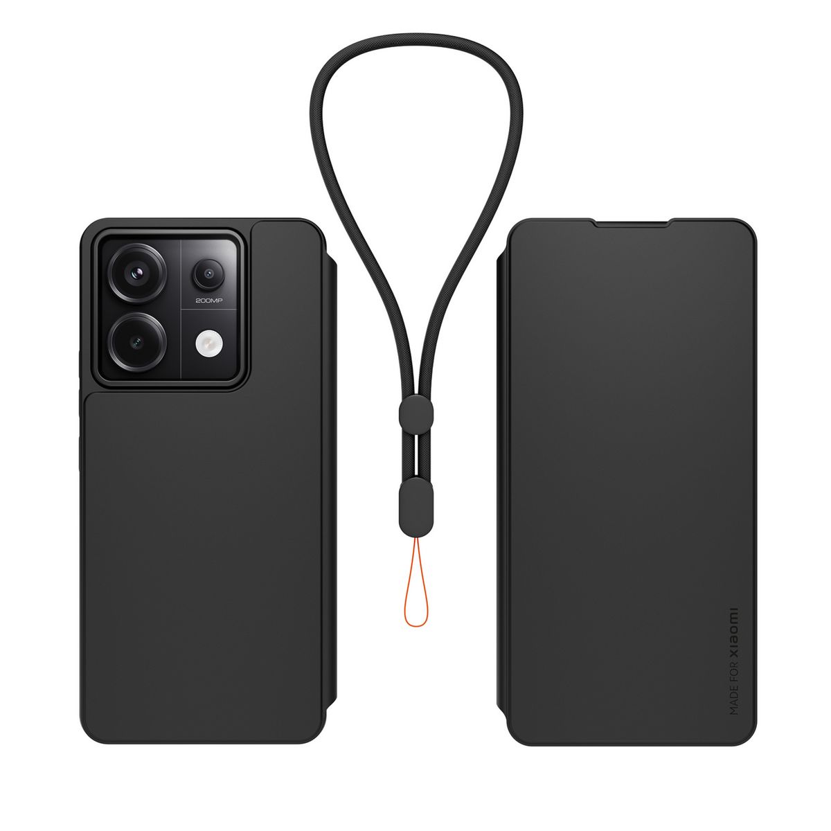 XIAOMI Etui folio avec dragonne amovible pour Redmi Note 13 Pro 5G