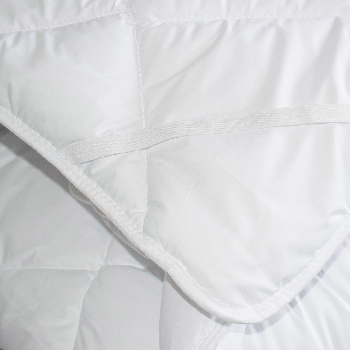 Voir la diapositive 4 : Sur-matelas en microfibre anti punaise de lit antibactérien forme plateau avec élastiques