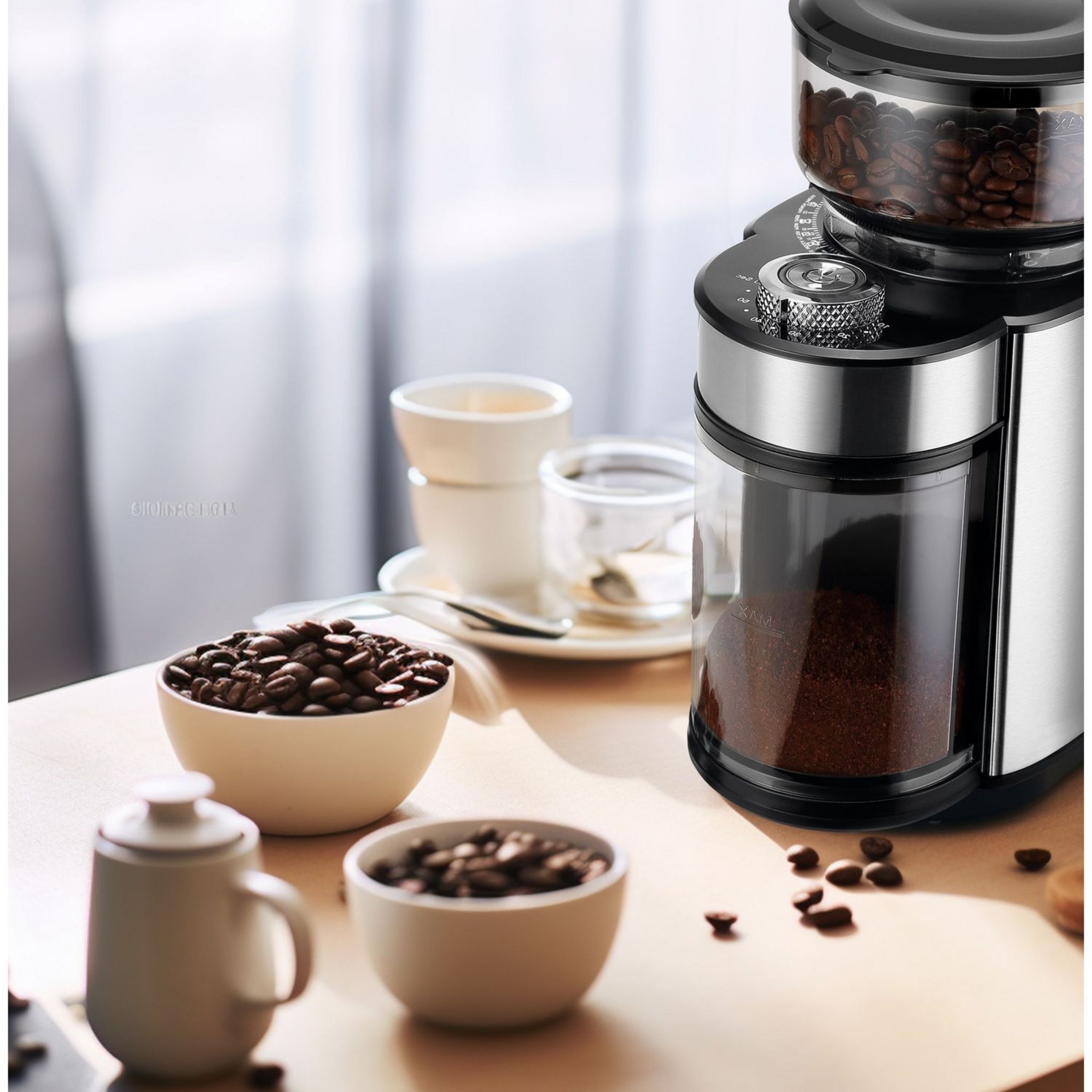 Voir la diapositive 2 : QILIVE Moulin à café semi professionnel Q.5230 - Noir