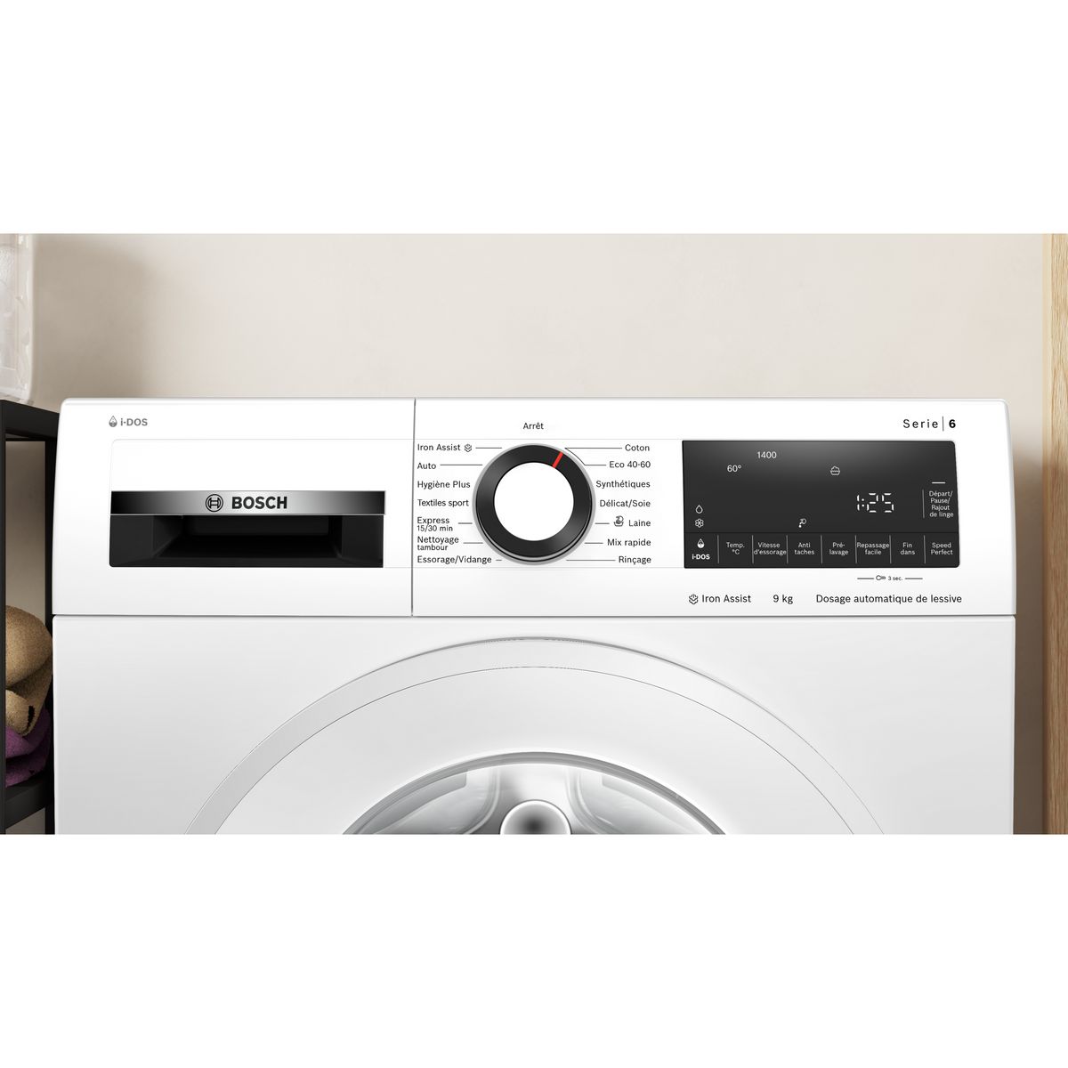 BOSCH Lave linge hublot à induction WGG244F0FR, 9 kg, 1400 T/min, A