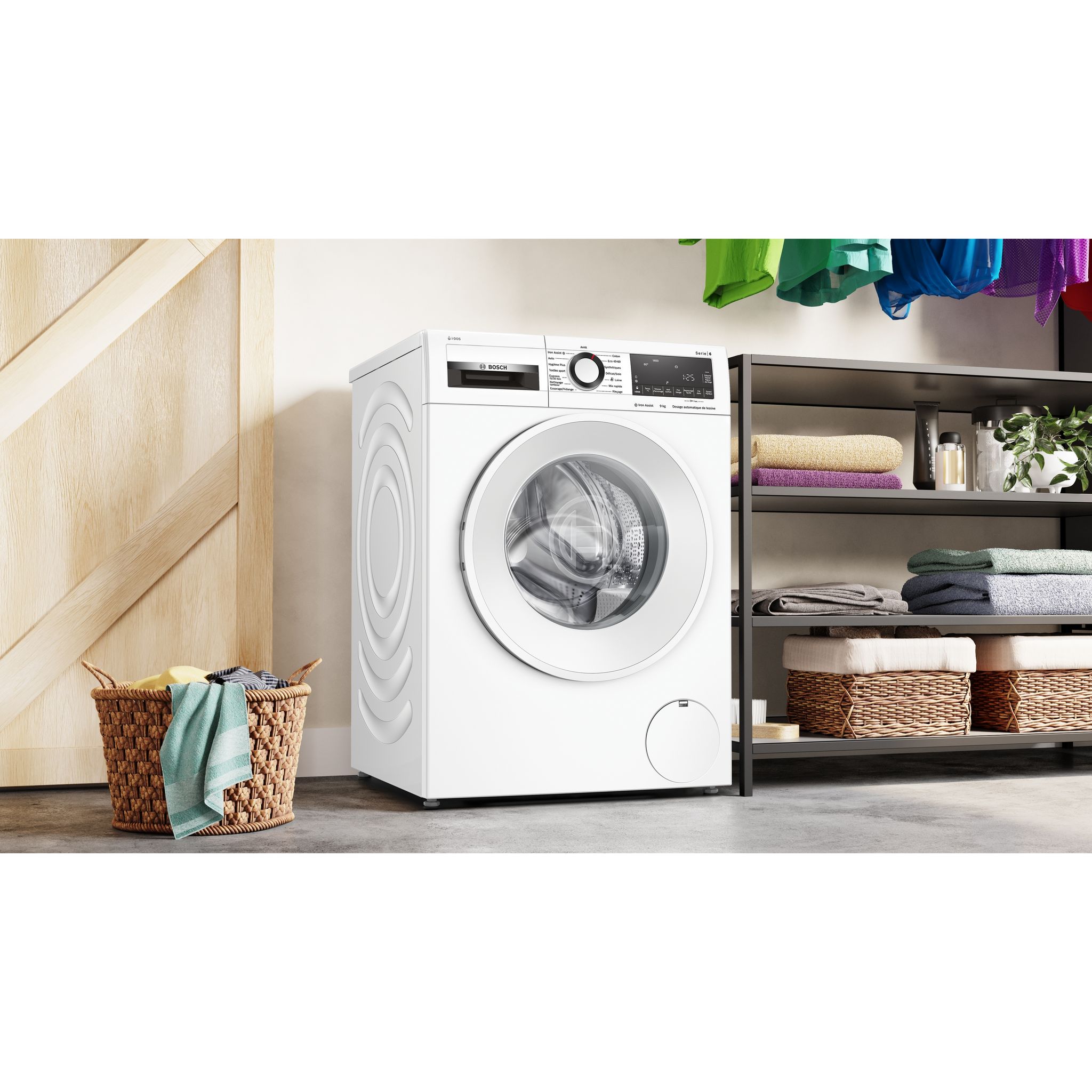 Voir la diapositive 4 : BOSCH Lave linge hublot à induction WGG244F0FR, 9 kg, 1400 T/min, A