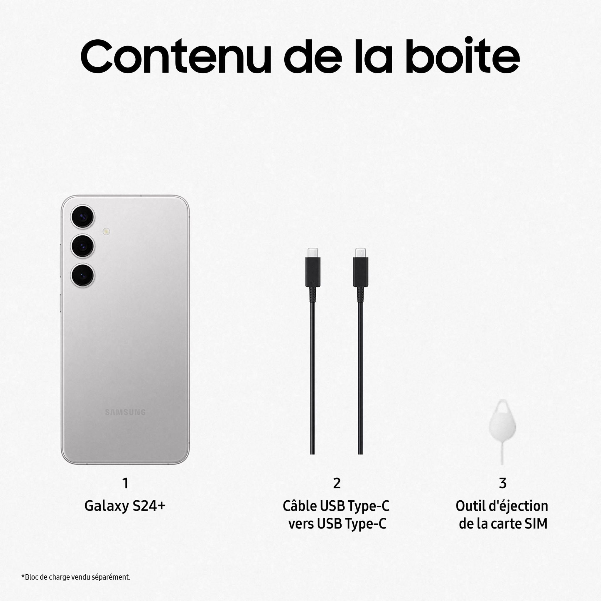 Voir la diapositive 10 : SAMSUNG Galaxy S24+ 5G Smartphone avec Galaxy AI 256 Go - Argent