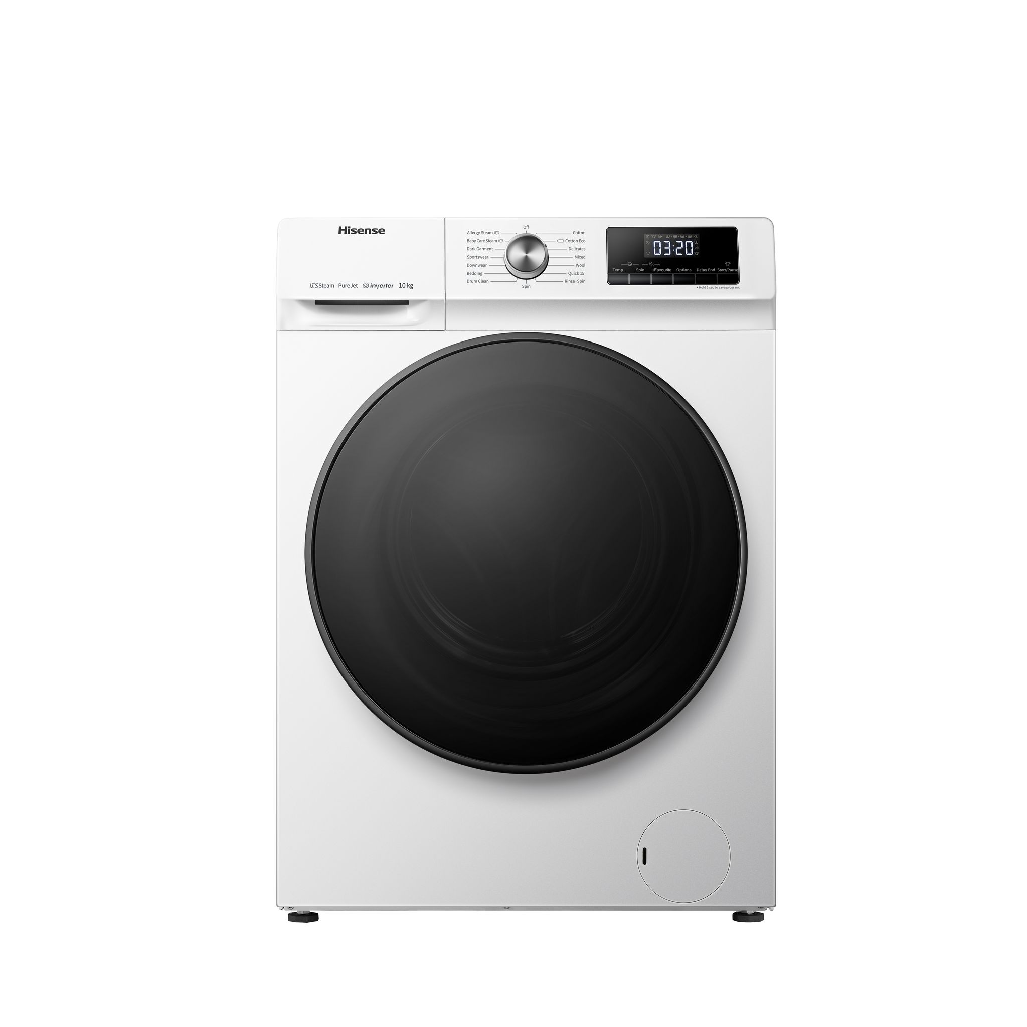 Voir la diapositive 1 : HISENSE Lave linge hublot à induction WFQA1014EVJM, 10 kg, 1400 T/min, A