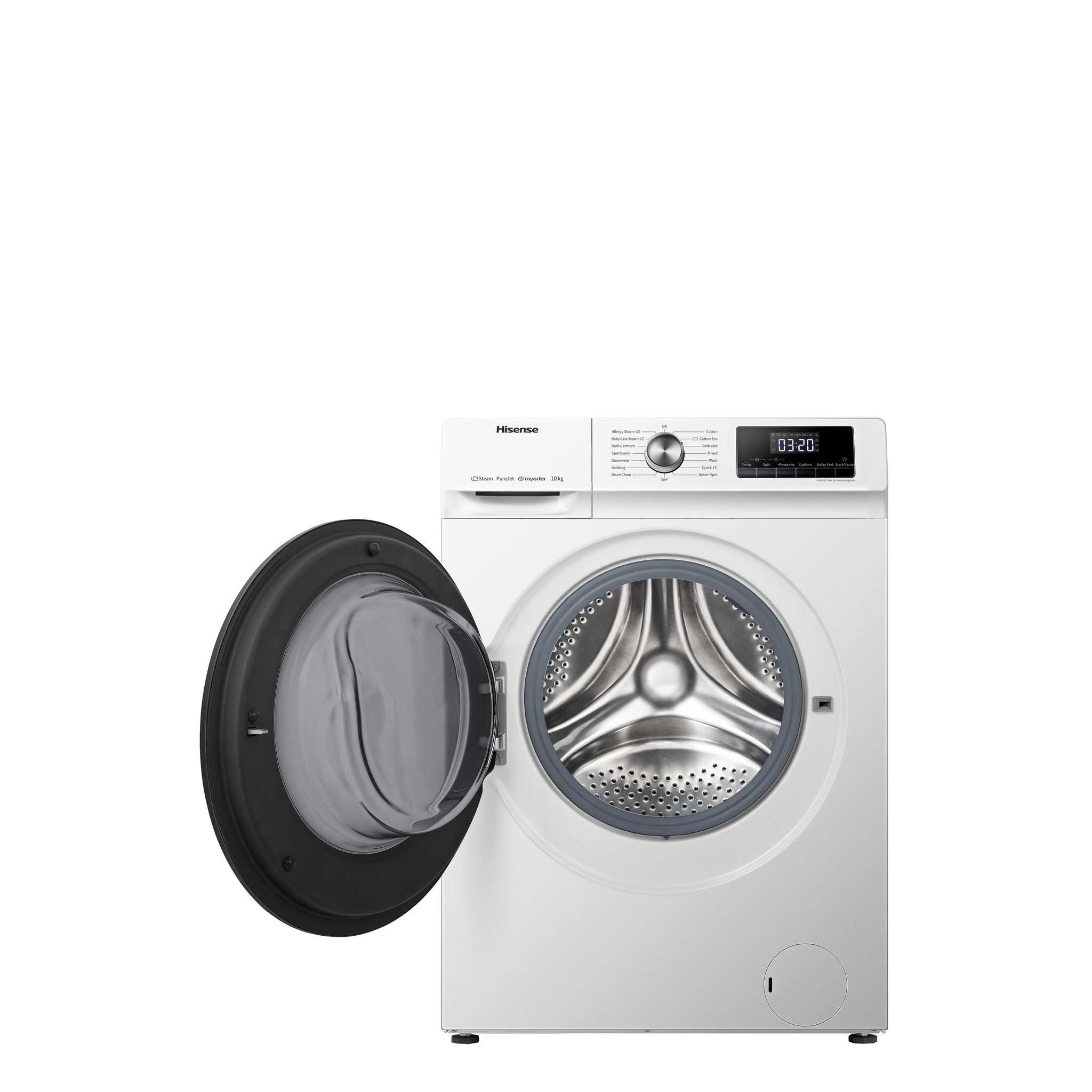 Voir la diapositive 2 : HISENSE Lave linge hublot à induction WFQA1014EVJM, 10 kg, 1400 T/min, A