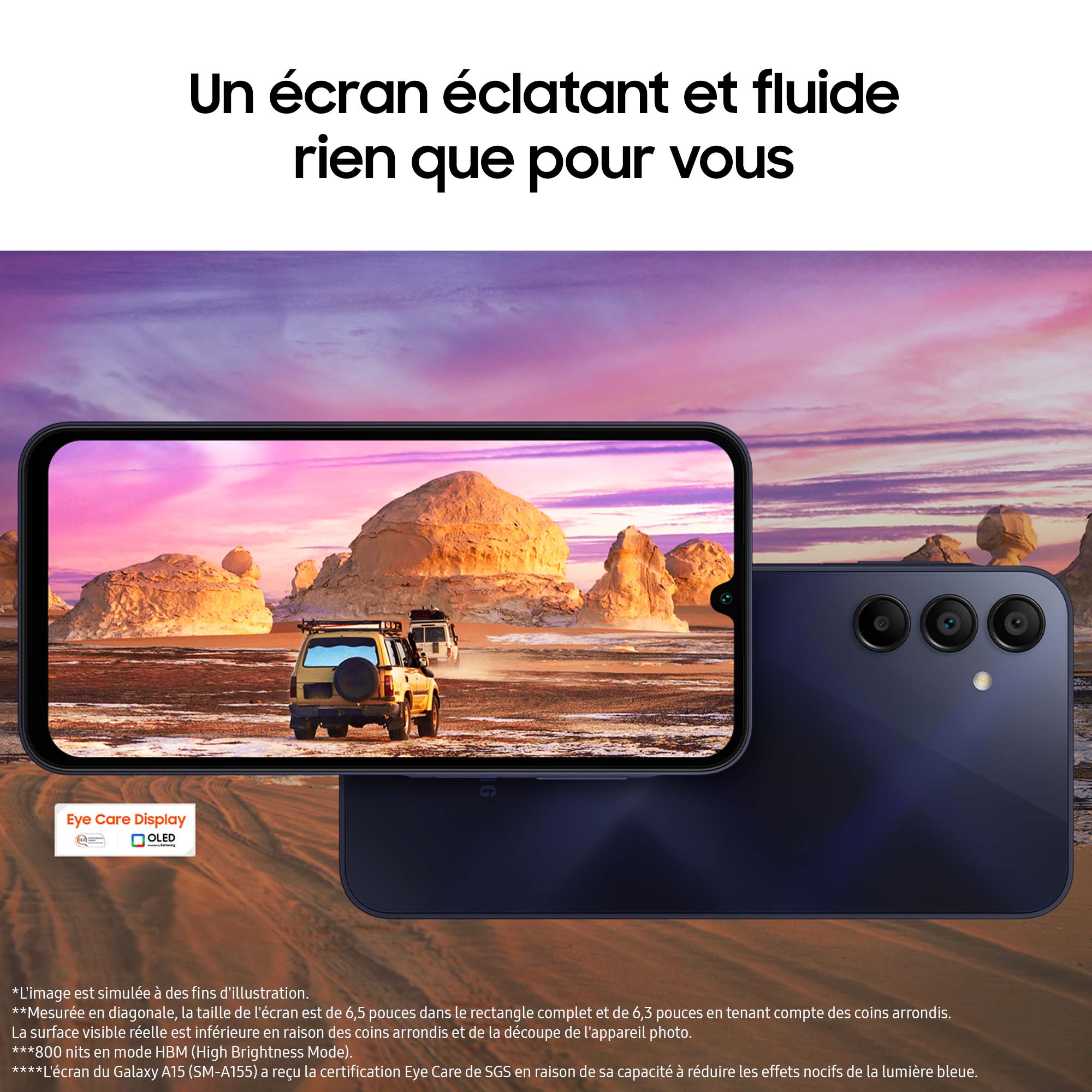 Voir la diapositive 4 : SAMSUNG Galaxy A15 4G 128 Go - Bleu
