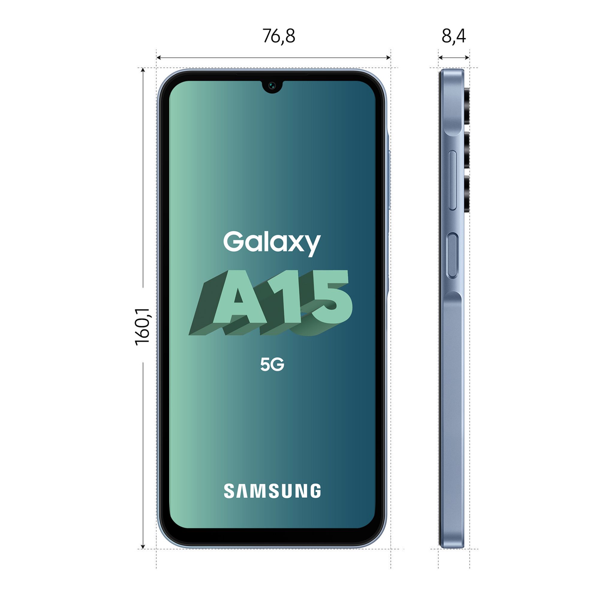 Voir la diapositive 3 : SAMSUNG Galaxy A15 5G 128Go - Bleu