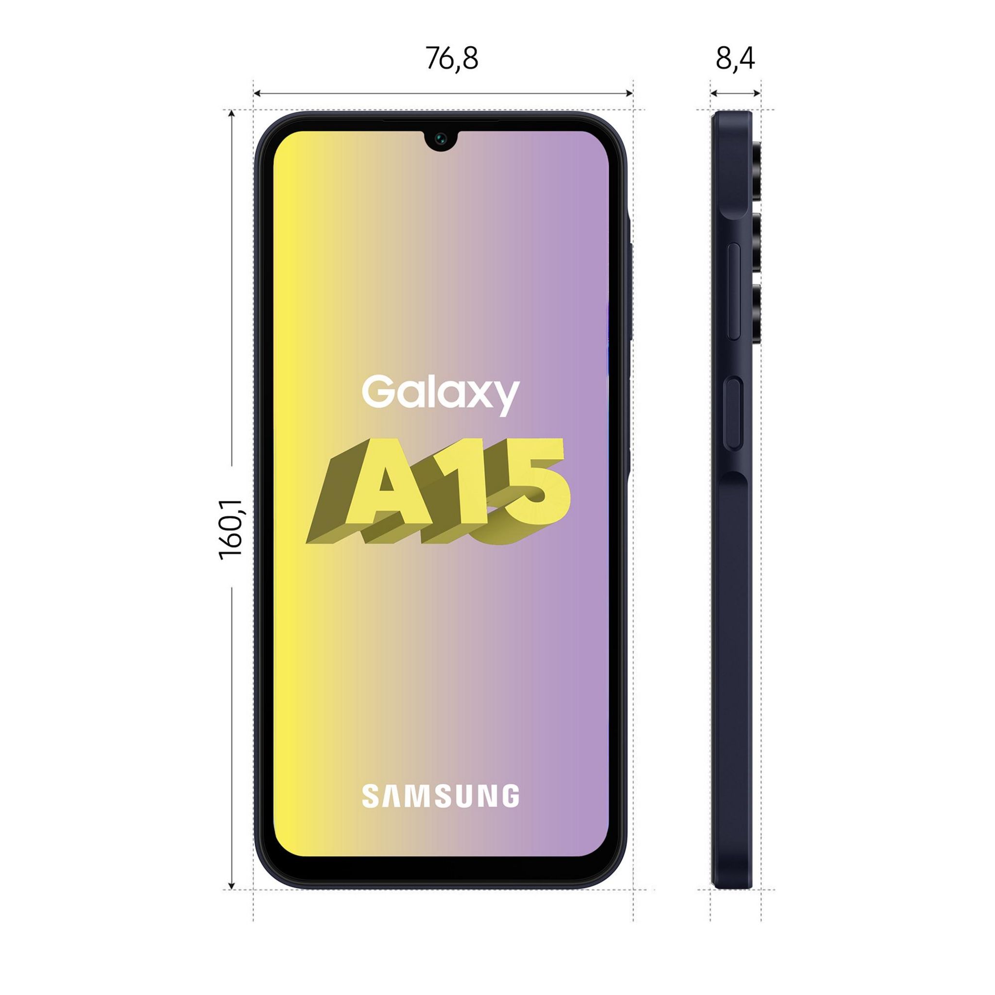 Voir la diapositive 4 : SAMSUNG Galaxy A15 4G 128Go - Bleu nuit