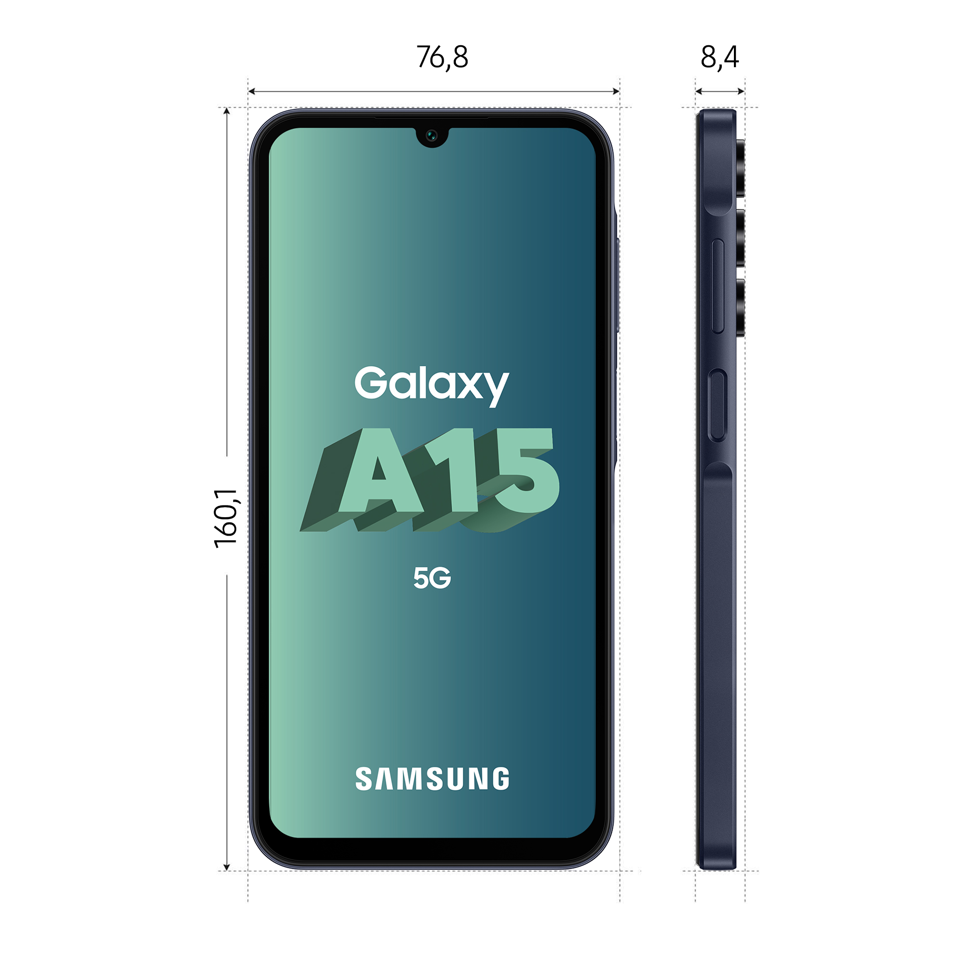 Voir la diapositive 3 : SAMSUNG Galaxy A15 5G 128 Go - Bleu nuit