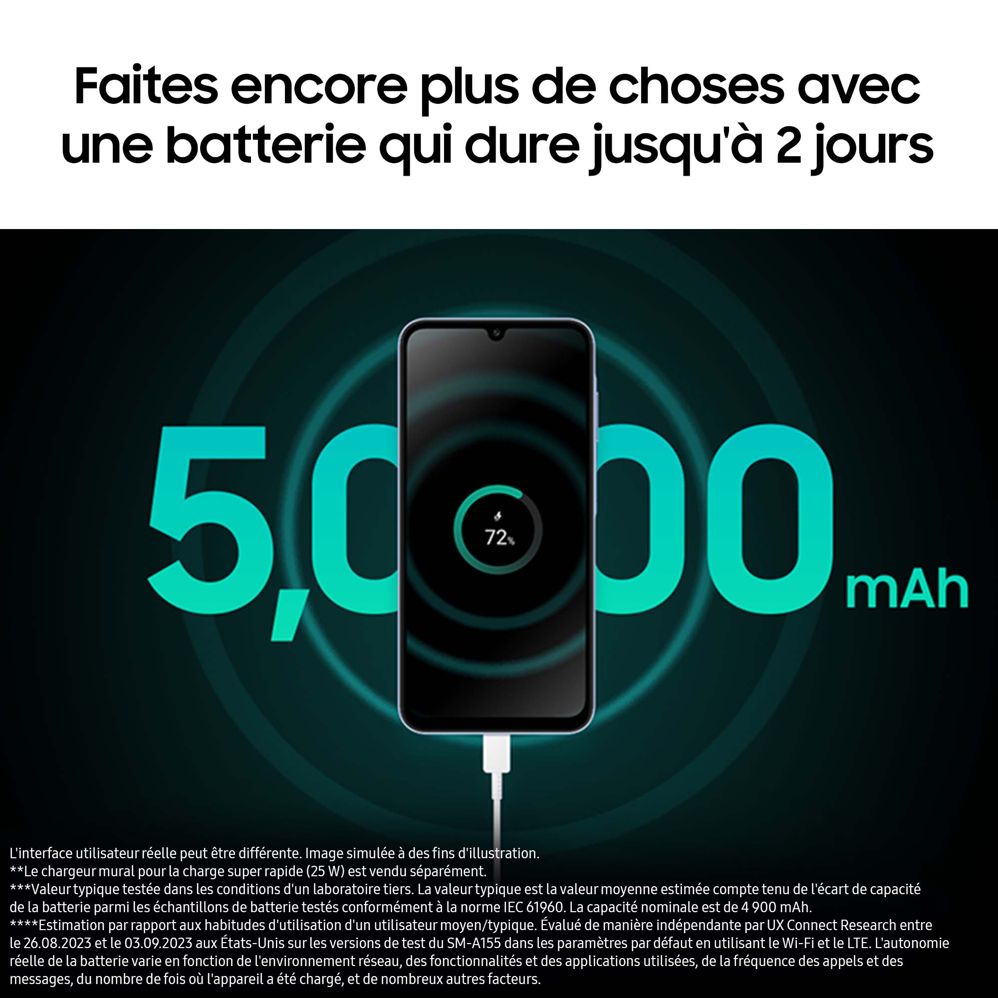 Voir la diapositive 7 : SAMSUNG Galaxy A15 5G 128 Go - Bleu nuit
