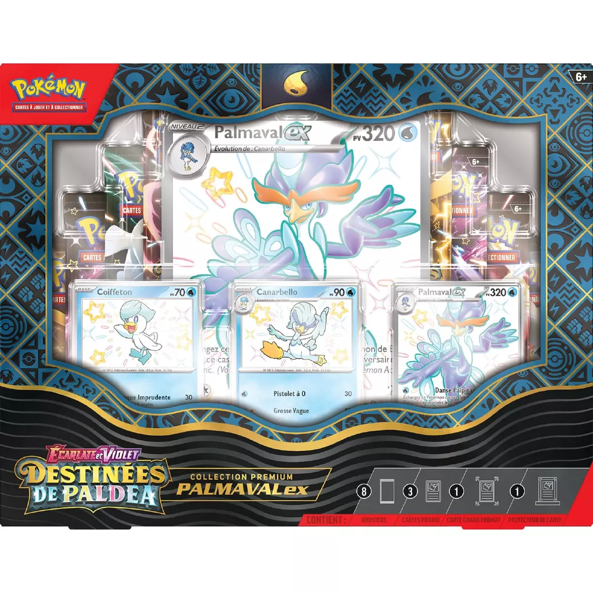 POKEMON Coffret Collection Premium Cartes Pokémon Palmaval EX Destinées de Paldea