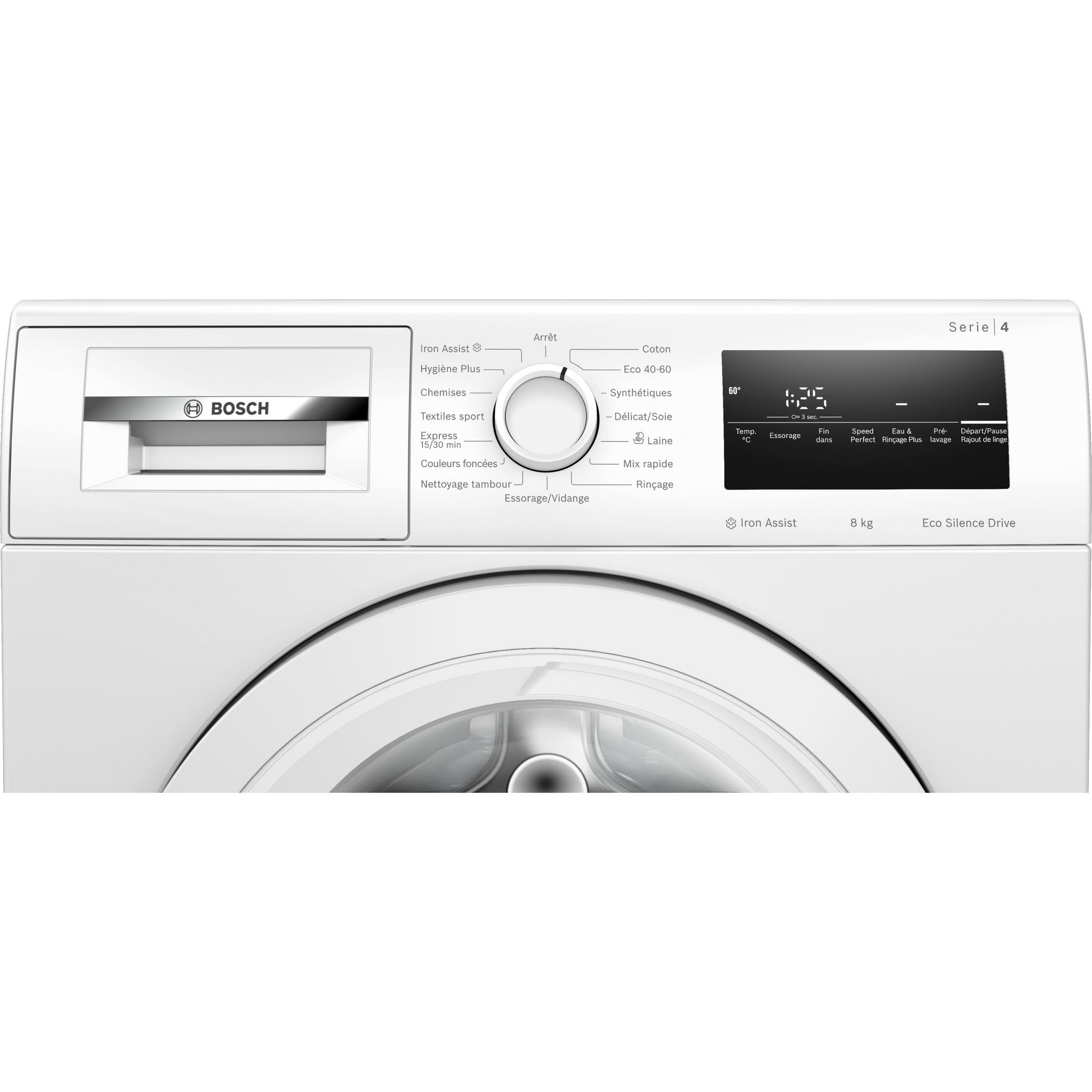 Voir la diapositive 3 : BOSCH Lave linge hublot à induction WAN28258FR, 8 kg, 1400 T/min, A
