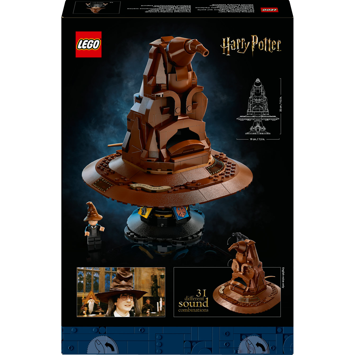 Voir la diapositive 3 : LEGO LEGO Harry Potter 76429 Le Choixpeau Magique qui Parle - Idée Cadeau, Thème de Poudlard