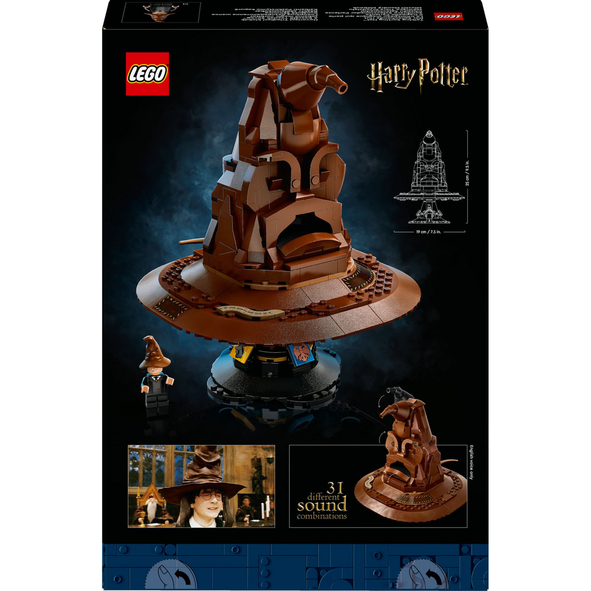 Voir la diapositive 3 : LEGO LEGO Harry Potter 76429 Le Choixpeau Magique qui Parle, Idée Cadeau, Thème de Poudlard