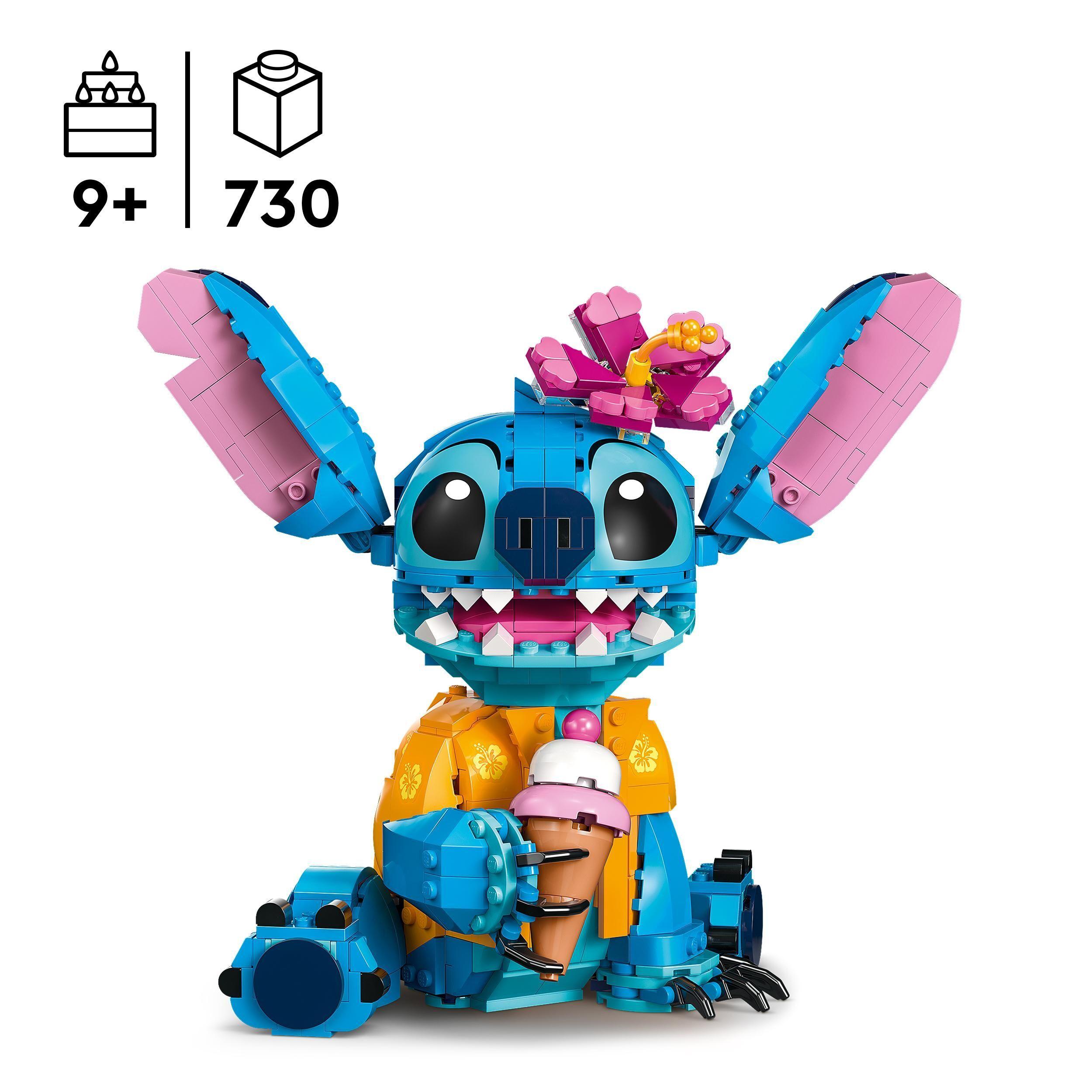 Voir la diapositive 3 : LEGO LEGO ǀ Disney 43249 Stitch - Jeu de Construction pour Fille ou Garçon - Figurine & Fleur
