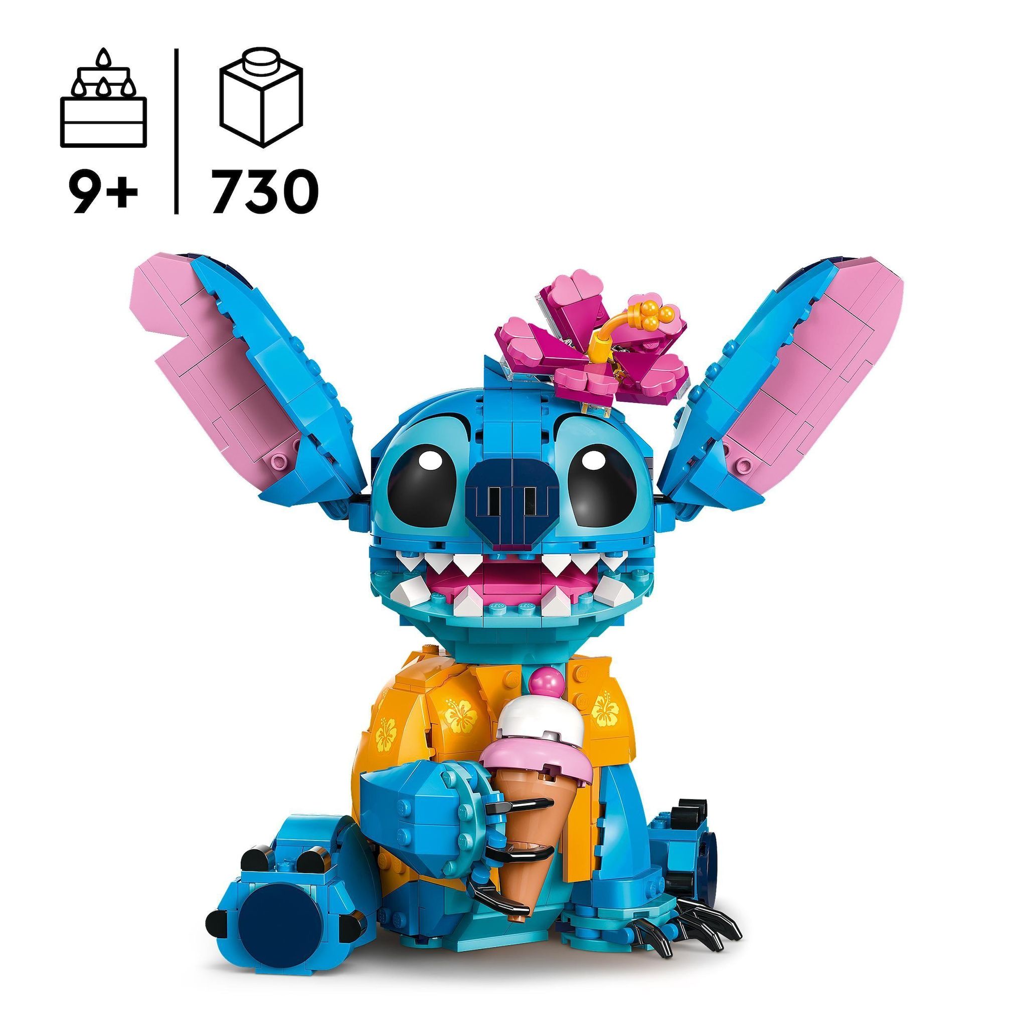 Voir la diapositive 3 : LEGO LEGO Disney 43249 Stitch, Jeu de Construction pour Enfants, Cornet de Glace et Figurine