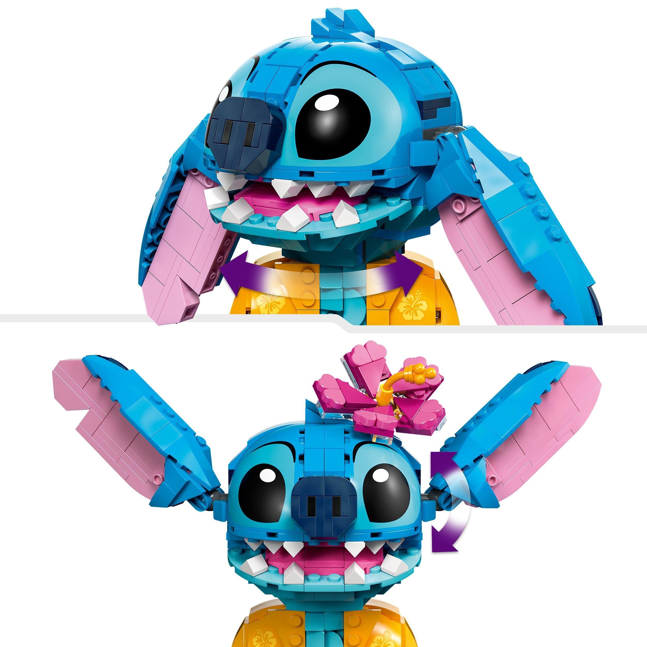 Voir la diapositive 5 : LEGO LEGO ǀ Disney 43249 Stitch - Jeu de Construction pour Fille ou Garçon - Figurine & Fleur