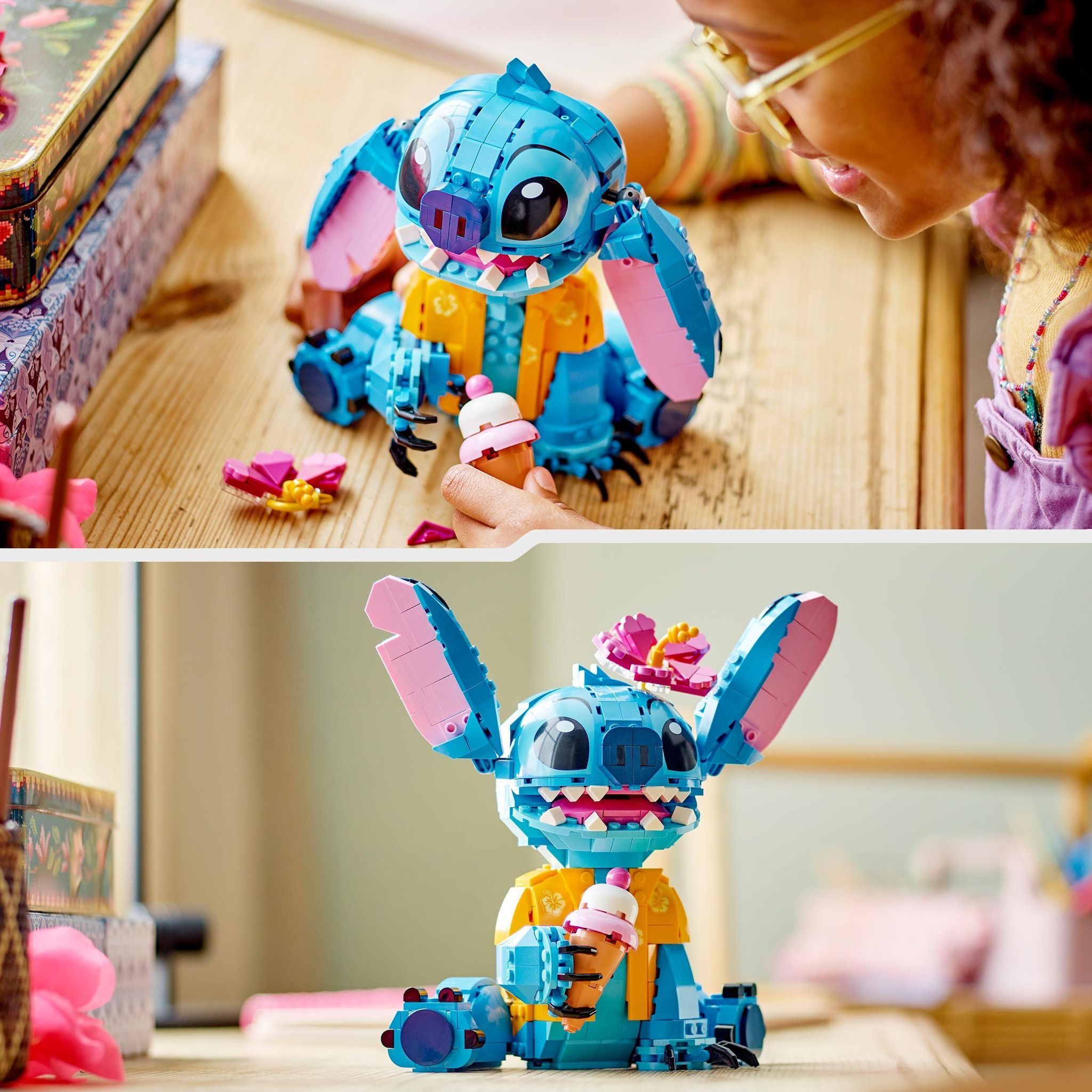 Voir la diapositive 6 : LEGO LEGO Disney 43249 Stitch, Jeu de Construction pour Enfants, Cornet de Glace et Figurine