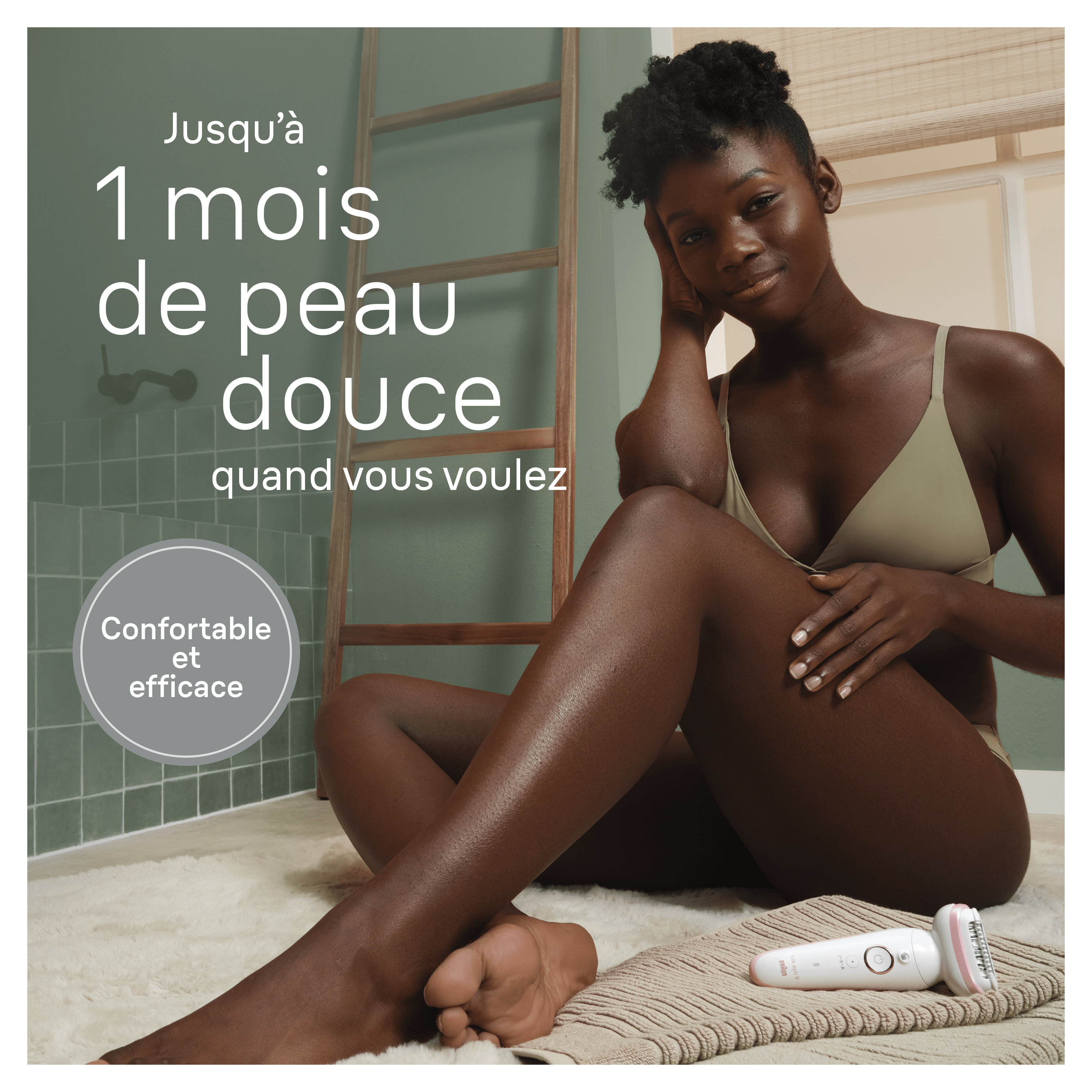 Voir la diapositive 2 : BRAUN Épilateur SES 9-000 - Blanc