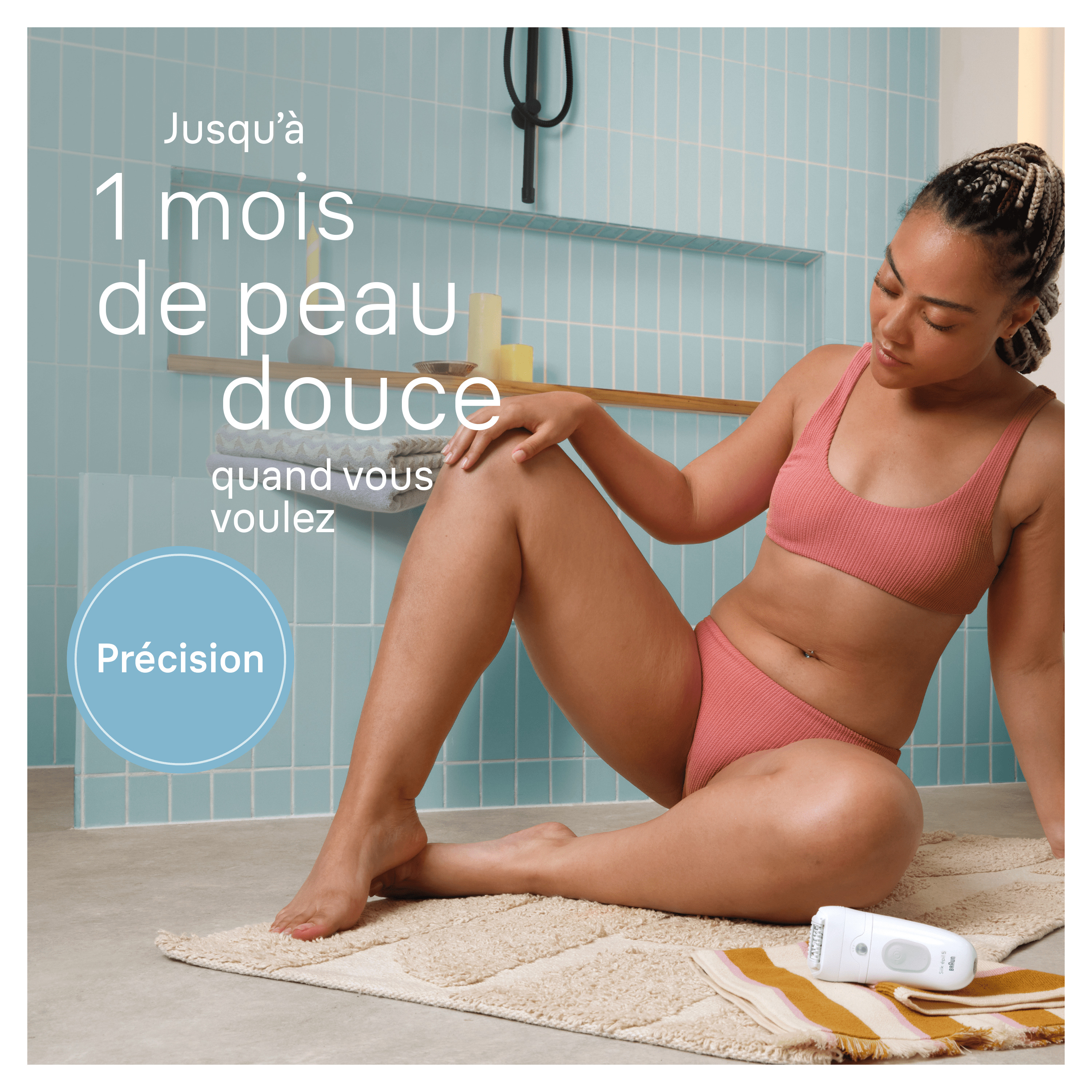 Voir la diapositive 2 : BRAUN Épilateur SE 5-041 - Blanc