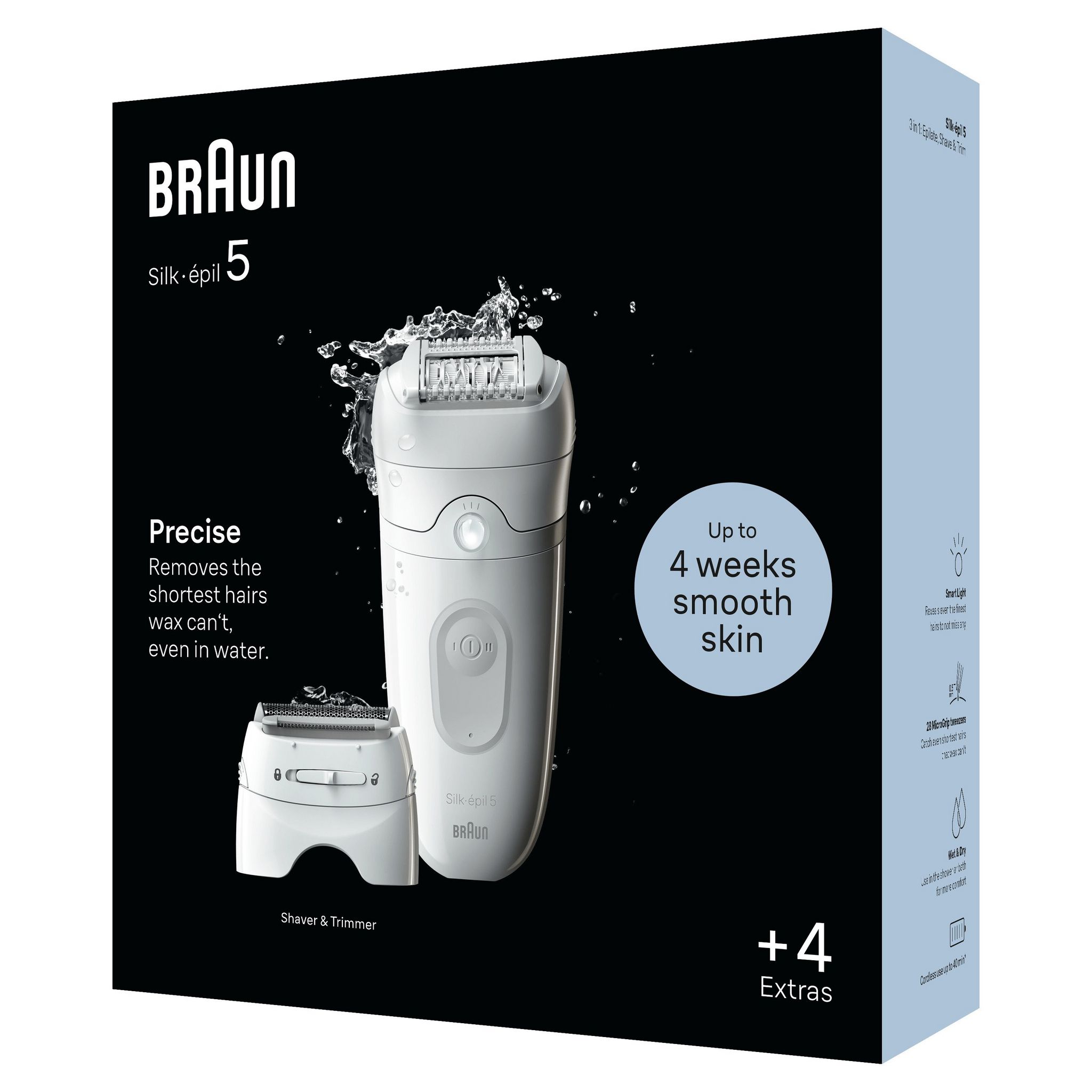Voir la diapositive 5 : BRAUN Épilateur SE 5-041 - Blanc