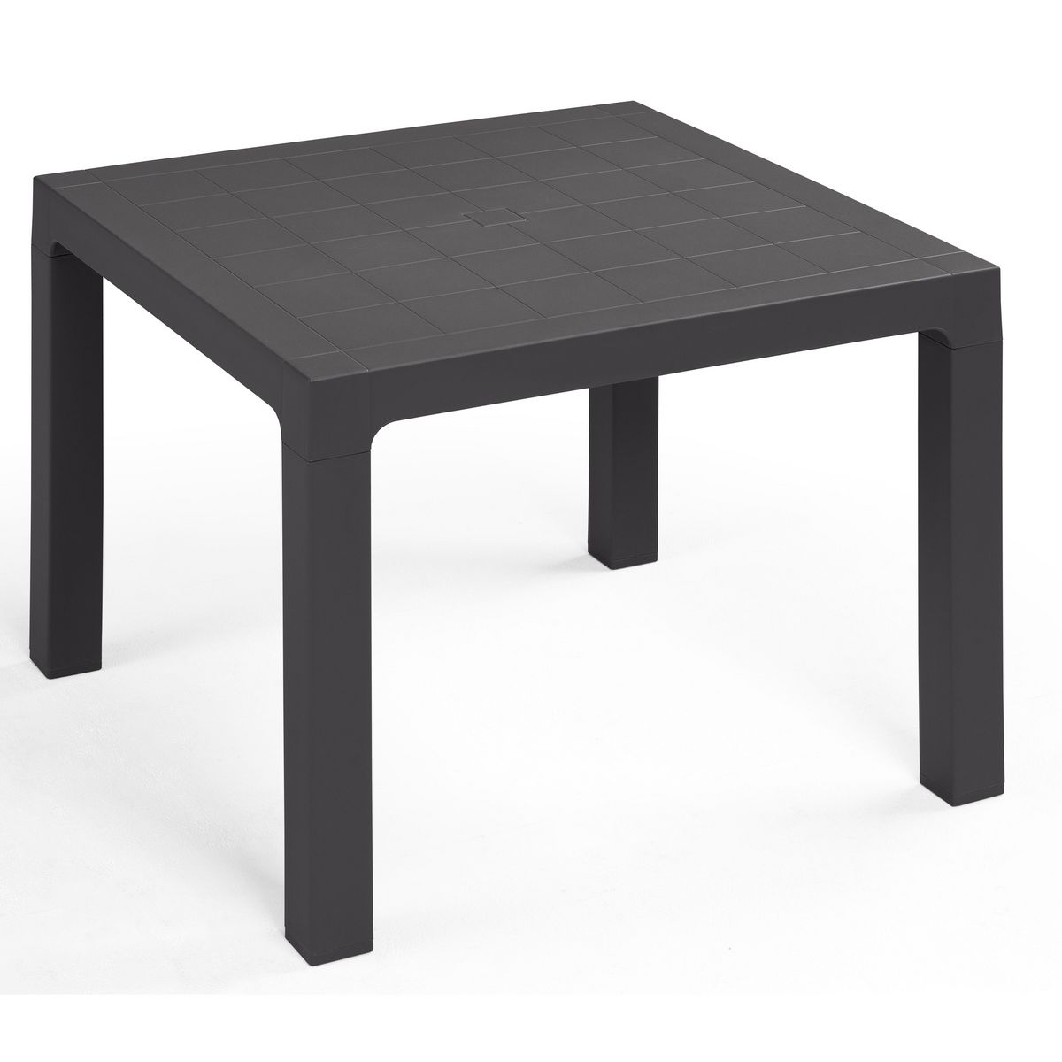 Table de jardin - 2/4 places - Résine - Anthracite - ARES
