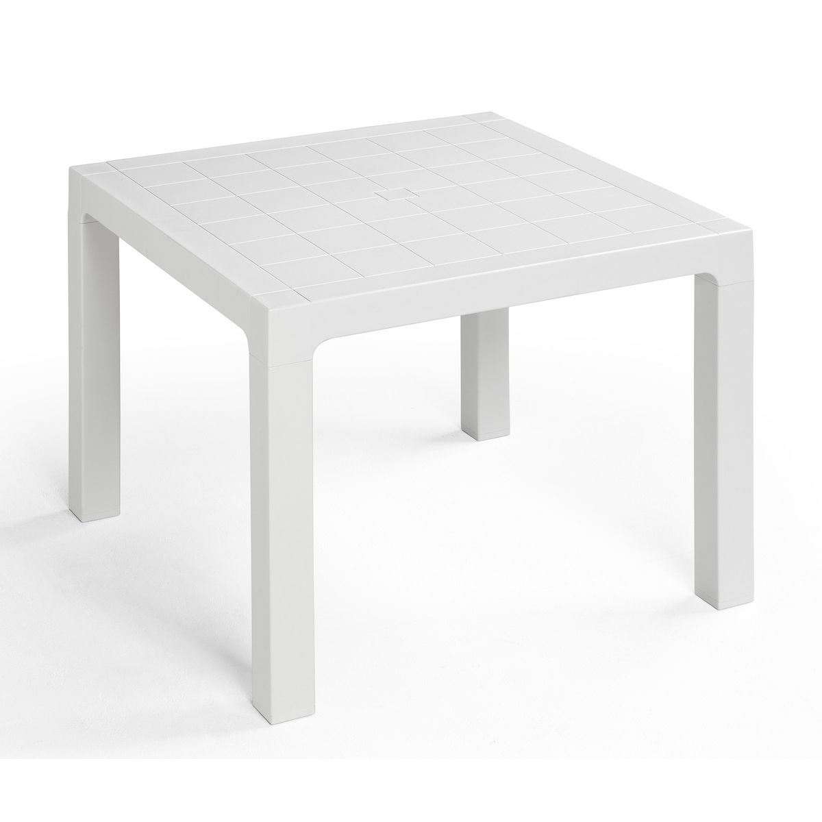 Table de jardin - 2/4 places - Résine - Blanc - ARES